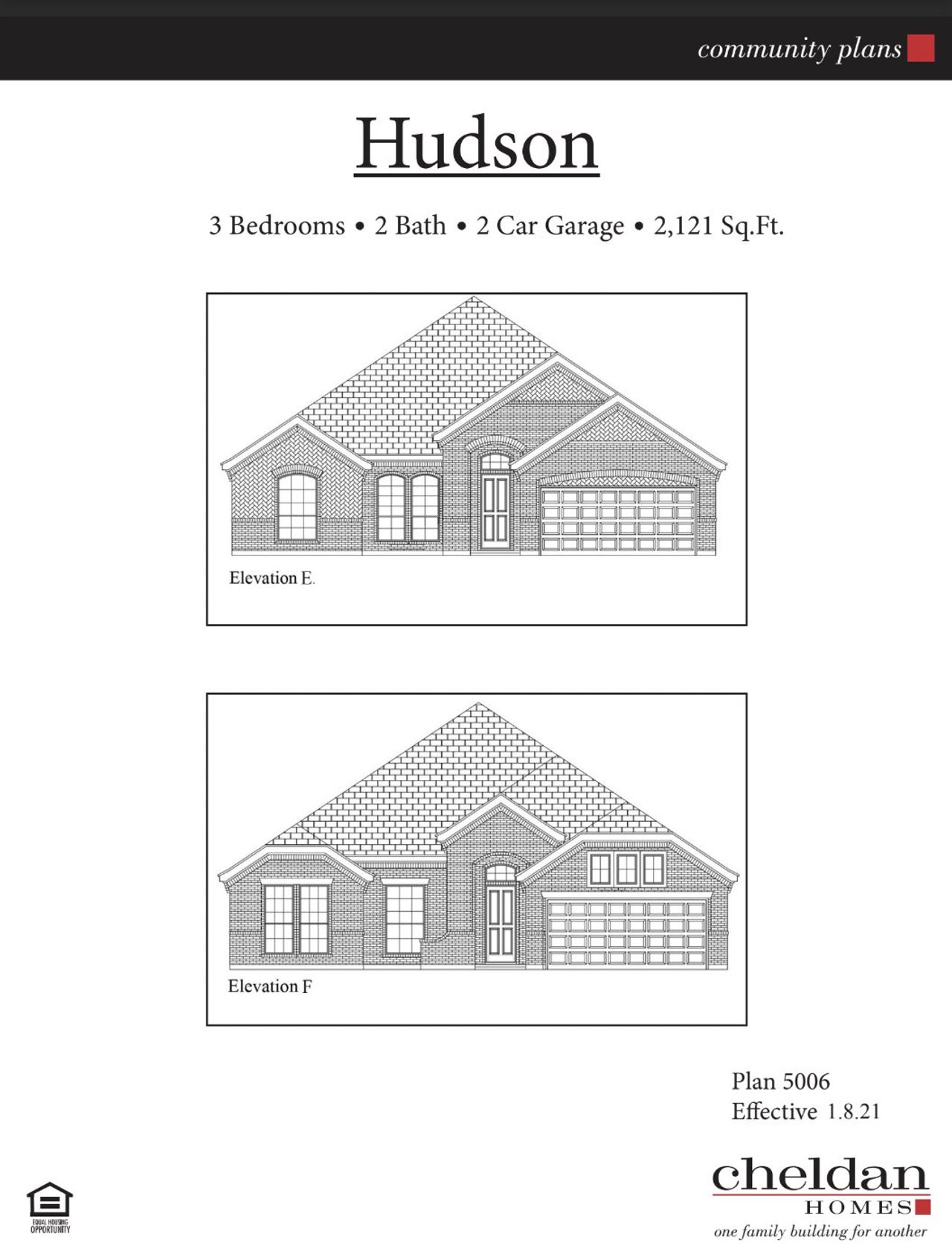 Representative exterior photo of a completed home built from the Hudson by Cheldan Homes in Stoneview, Glen Rose, TX (Image 2).