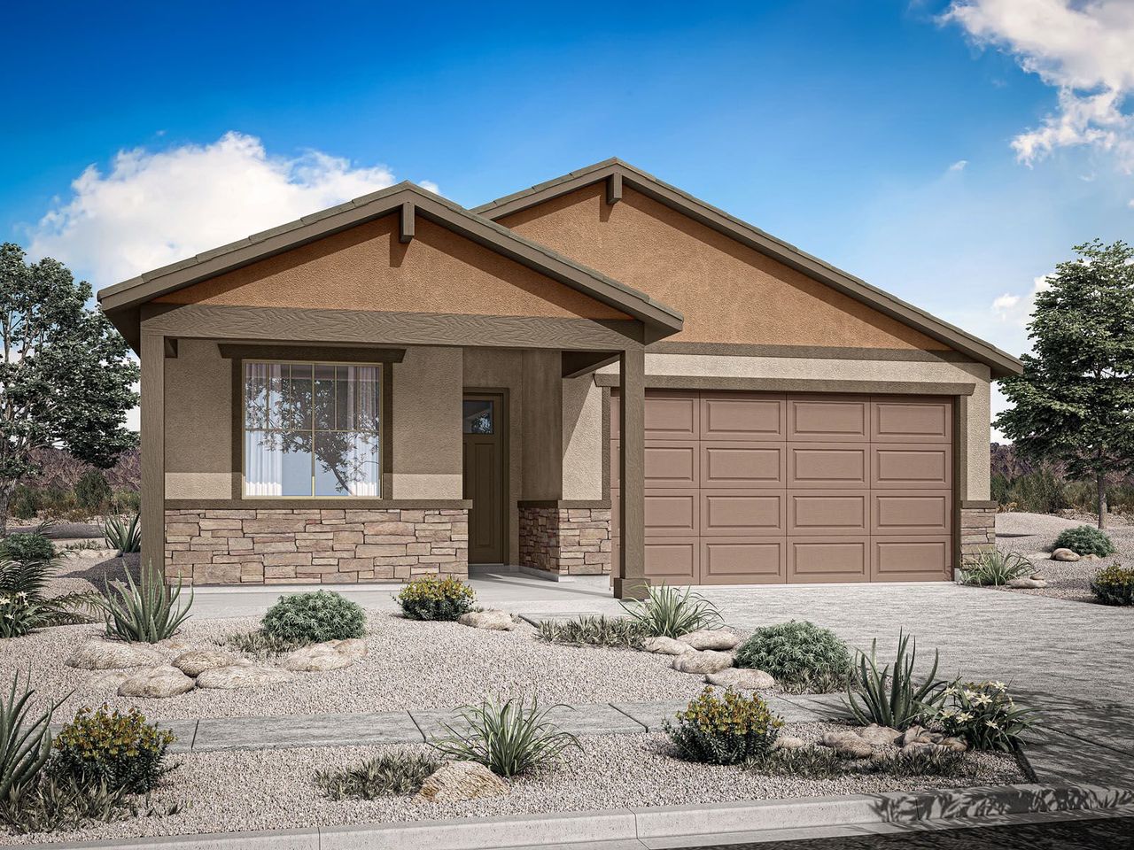 Representative exterior photo of a completed home built from the Copper by Mattamy Homes in Rosewood Heights, San Tan Valley, AZ (Image 2).