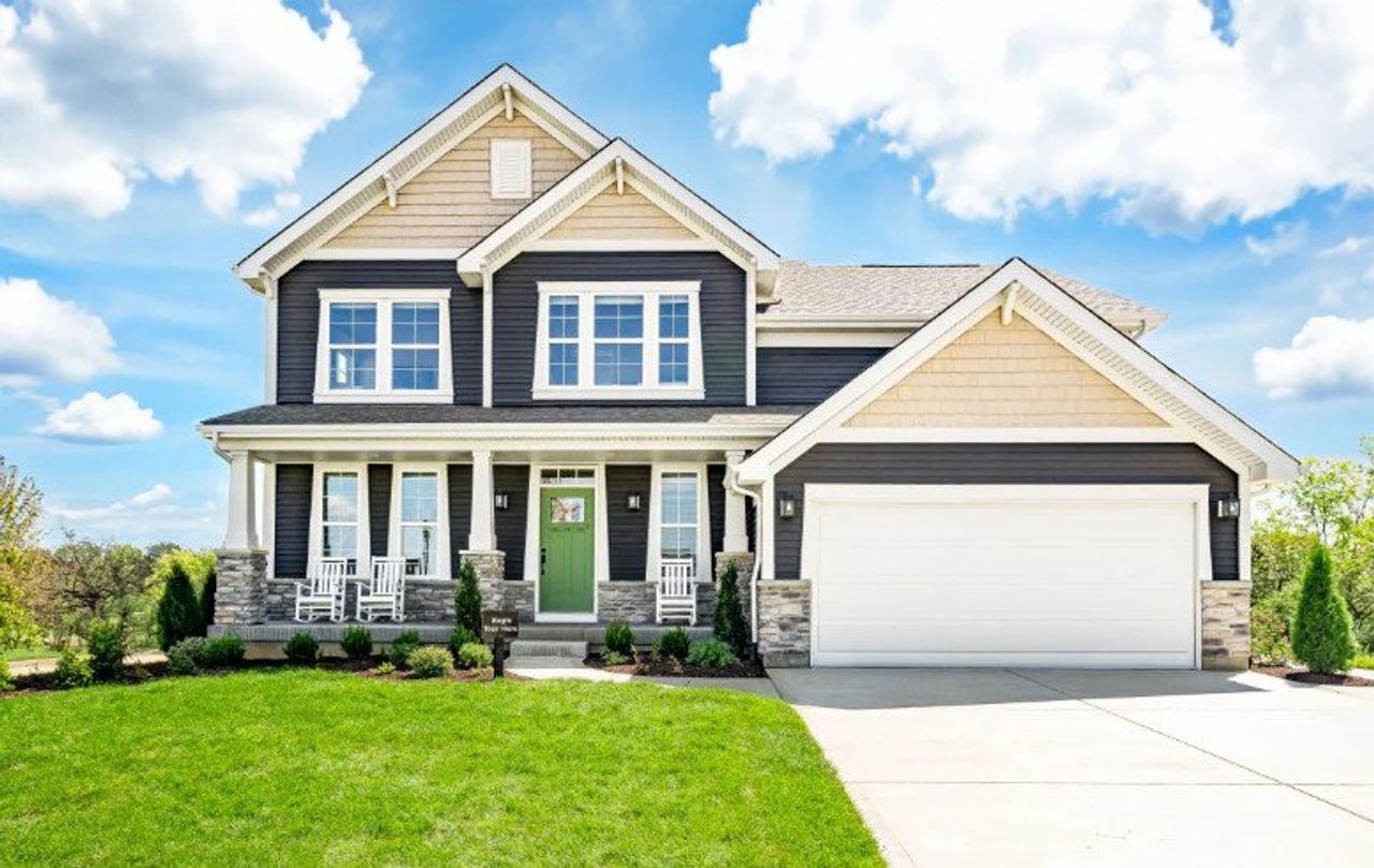 Representative exterior photo of a completed home built from the Avery by Fischer Homes in Lochmoor at Savannah Lakes, Hiram, GA (Image 2).