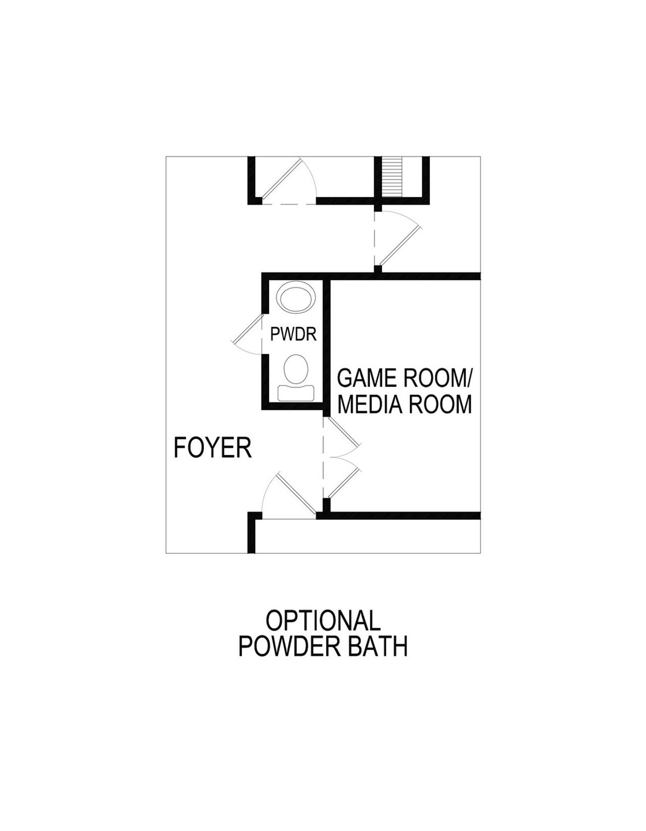 2D floor plan layout of this home in Parkside, Denton, TX (Image 2).