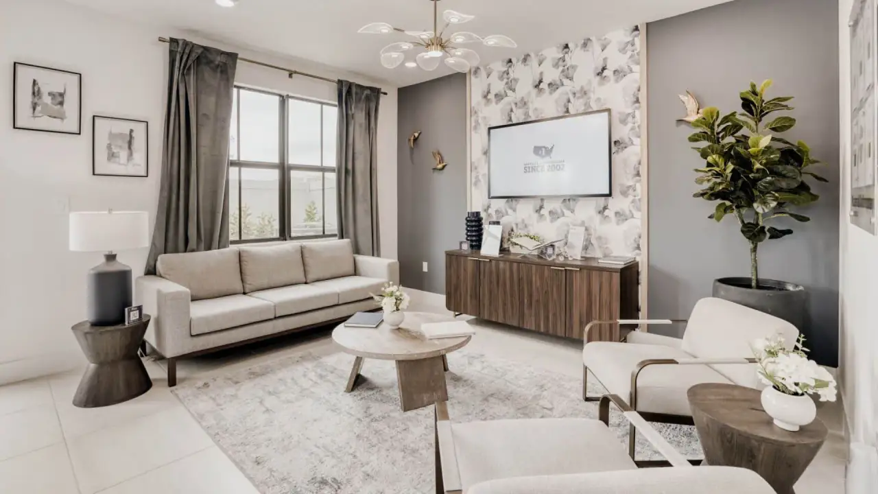 Furnished interior view inside a new home in Vineyards, Davie (Image 2).