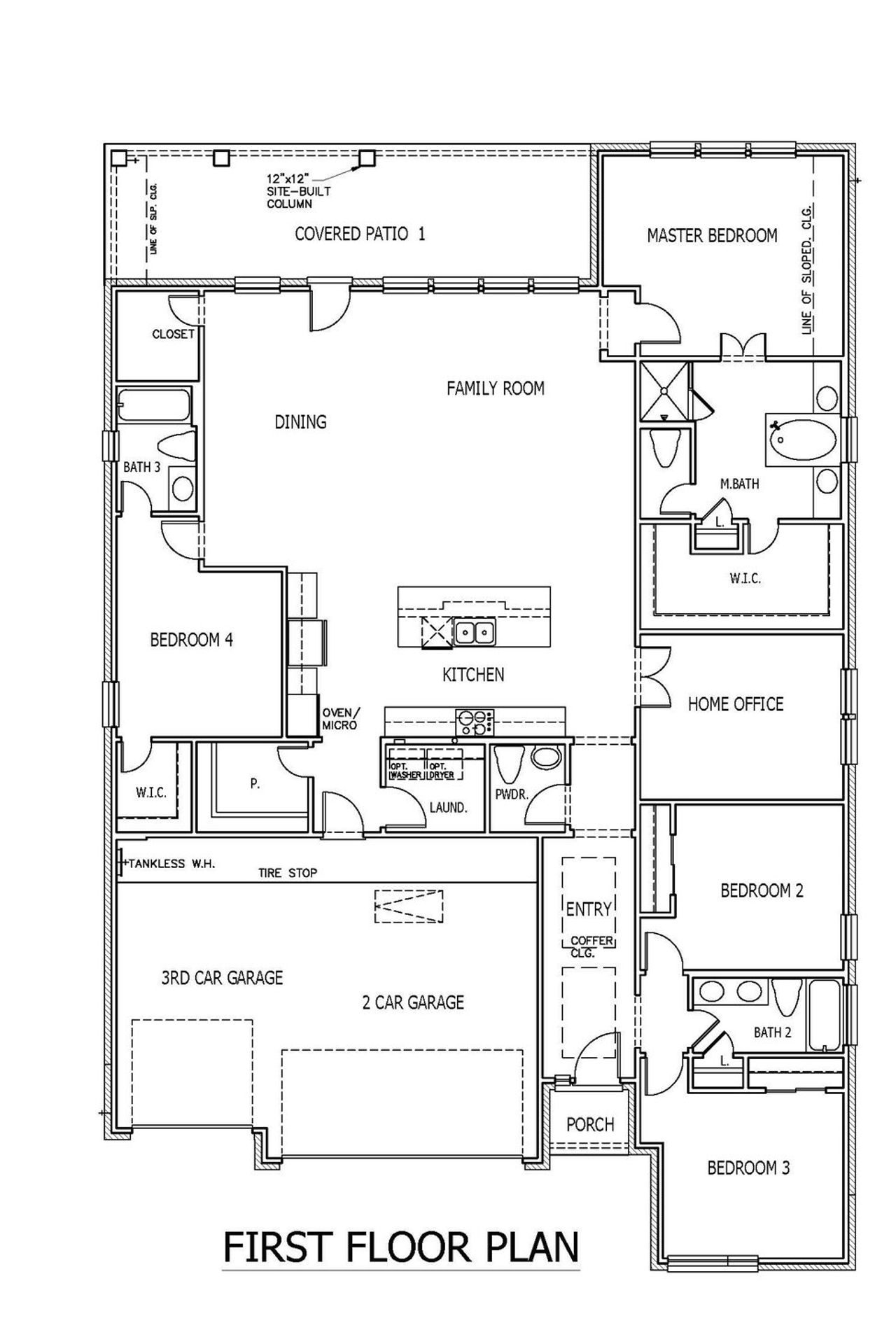2D floor plan layout of this home in The Colony, Bastrop, TX (Image 2).