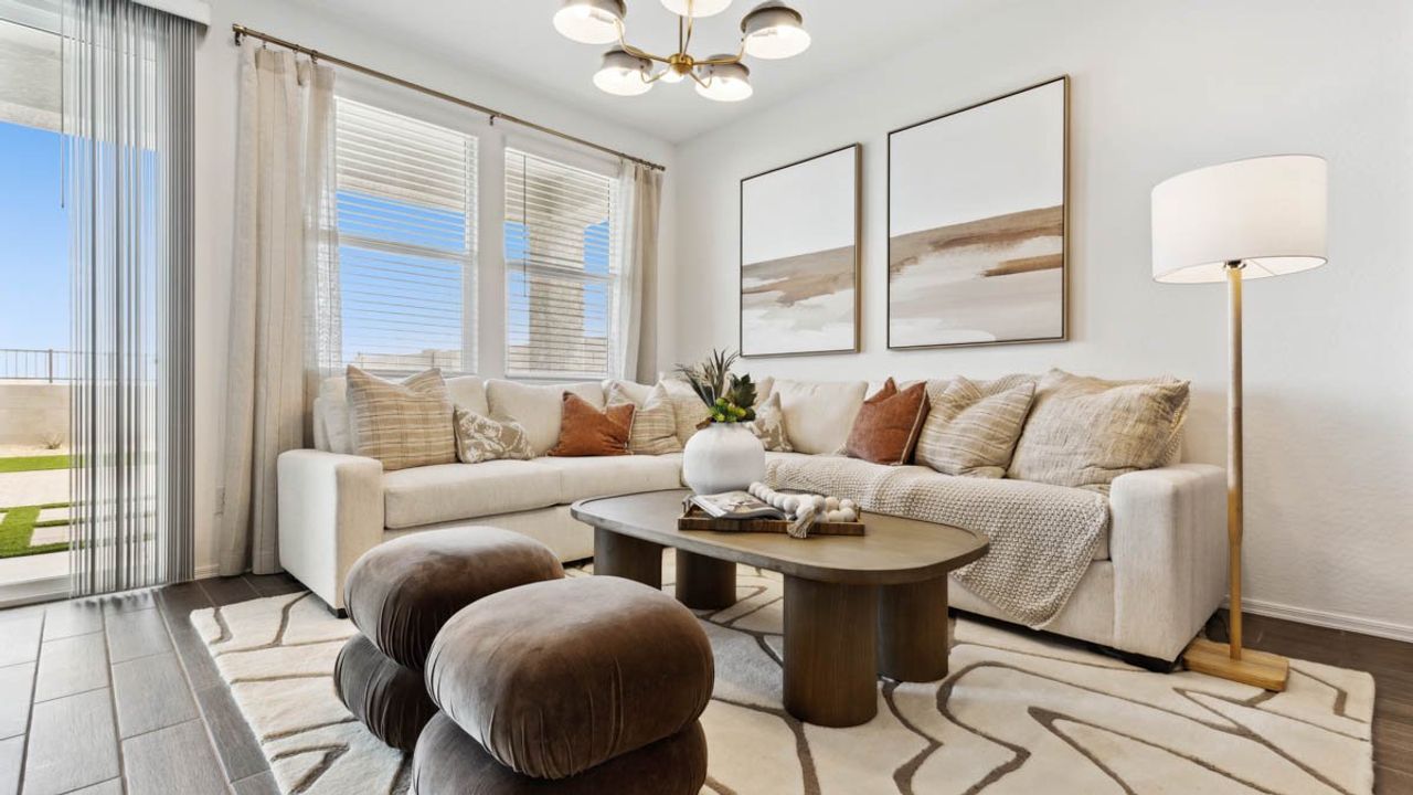 Furnished interior view inside a new home in Moonlight, Maricopa (Image 2).
