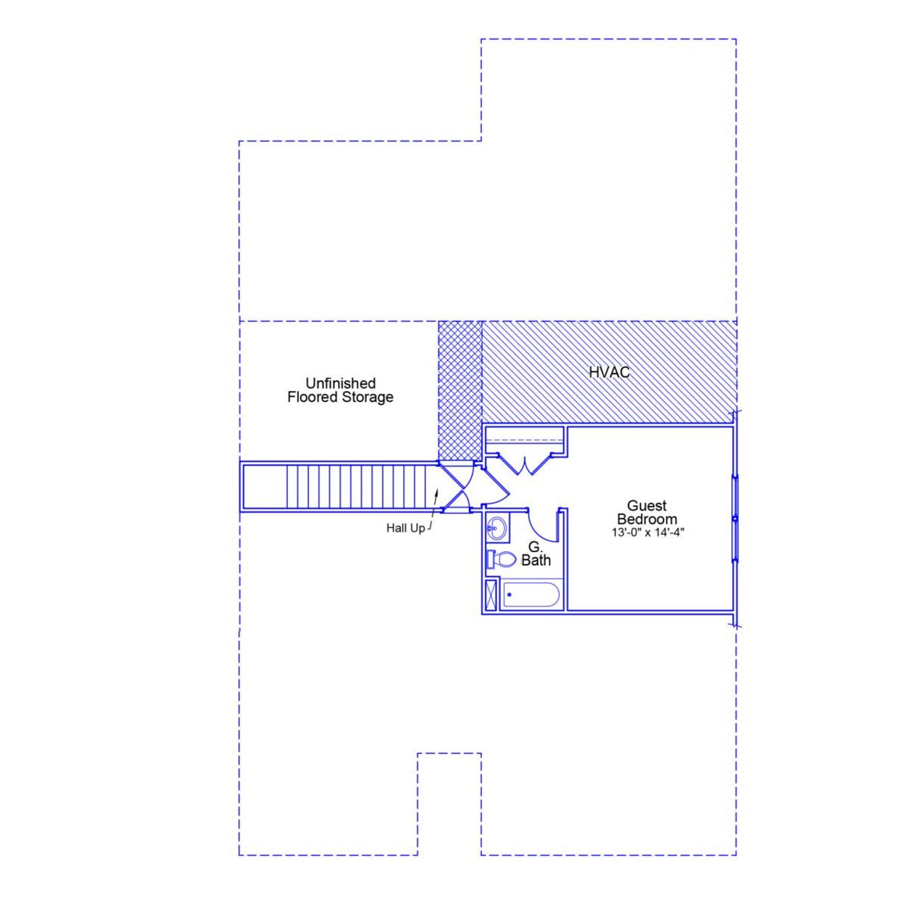 2D floor plan layout of this home in Ovation at Sweetbrier, Durham, NC (Image 2).