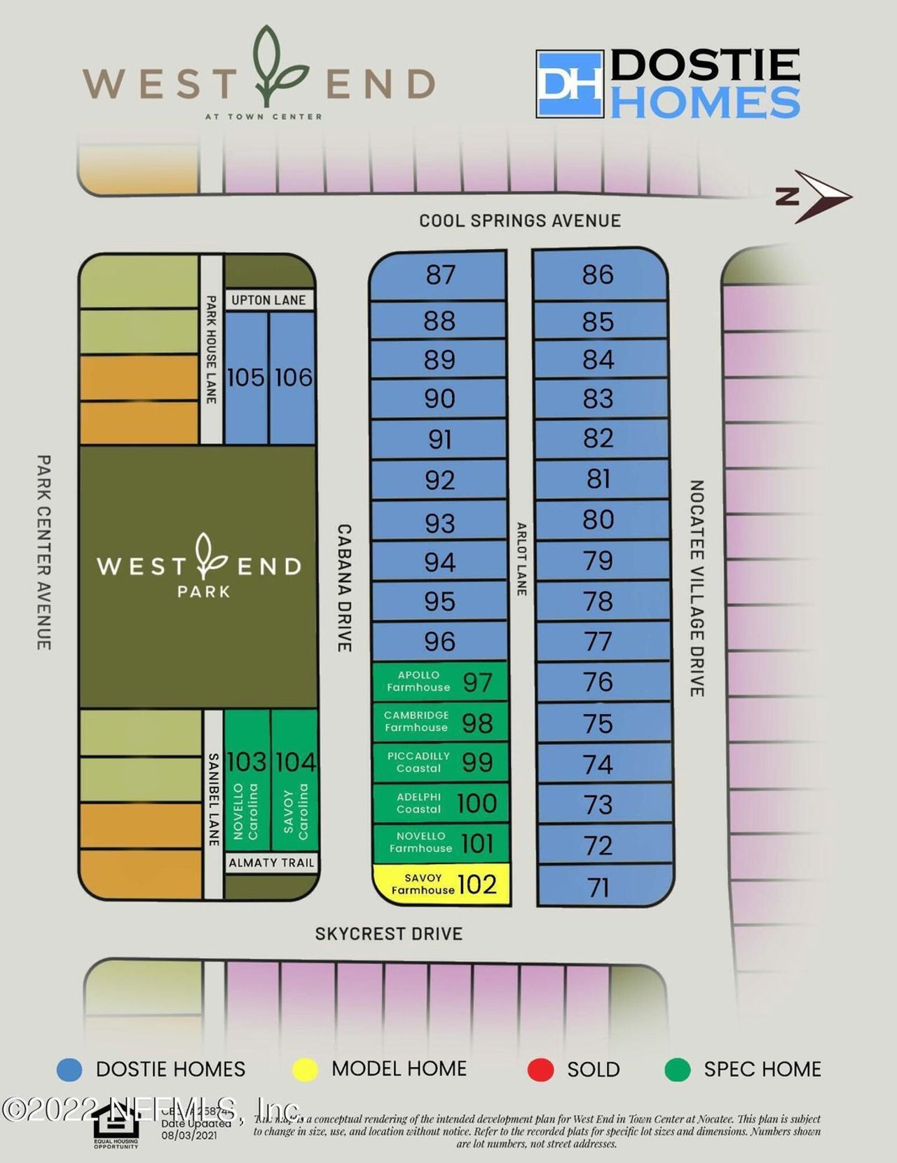 2D floor plan layout of this home in West End At Town Center In Nocatee, Ponte Vedra, FL (Image 2).