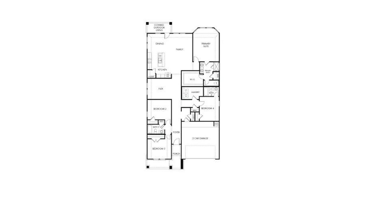 2D floor plan layout of this home in Colony at Cole Springs - Boulevard Collection, Buda, TX (Image 2). 2D floor plan layout of this home in Colony at Cole Springs - Boulevard Collection, Buda, TX (Image 2).