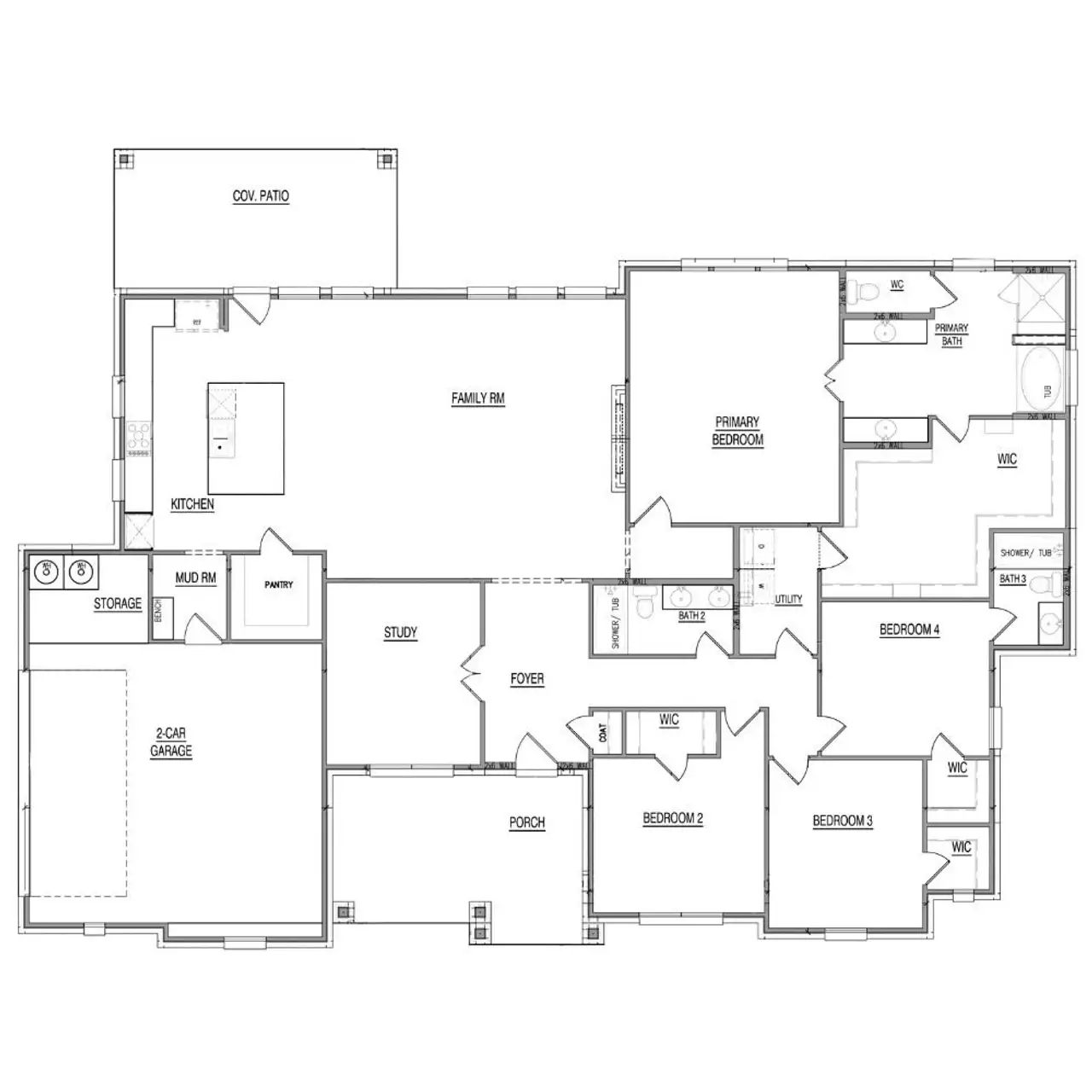 2D floor plan layout of this home in Peaks at Lone Elm, Waxahachie, TX (Image 2). 2D floor plan layout of this home in Peaks at Lone Elm, Waxahachie, TX (Image 2).