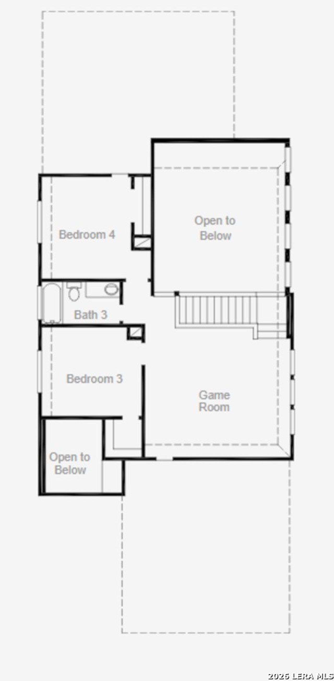 2D floor plan layout of this home in Rhine Valley, Schertz, TX (Image 2).