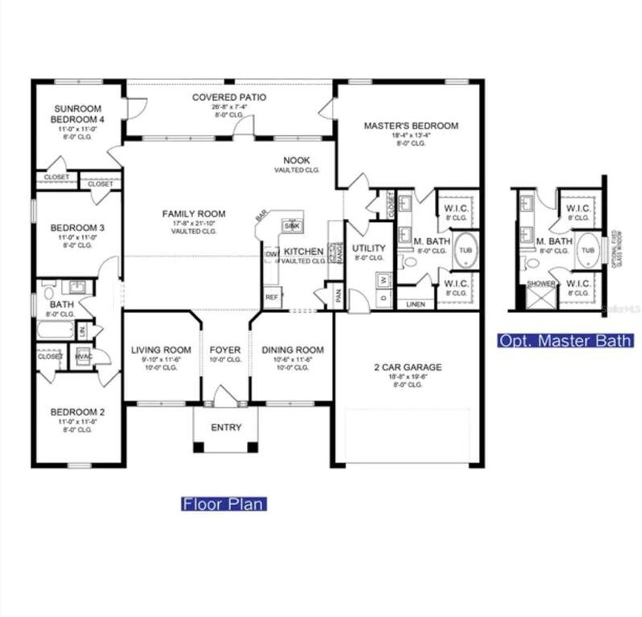 2D floor plan layout of this home in , North Port, FL (Image 2).