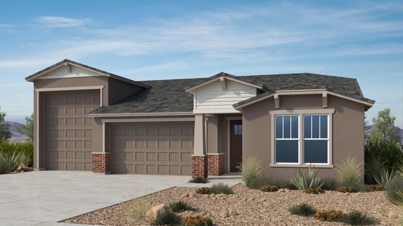 Representative exterior photo of a completed home built from the Crossing by Taylor Morrison in Alamar, Avondale, AZ (Image 2).