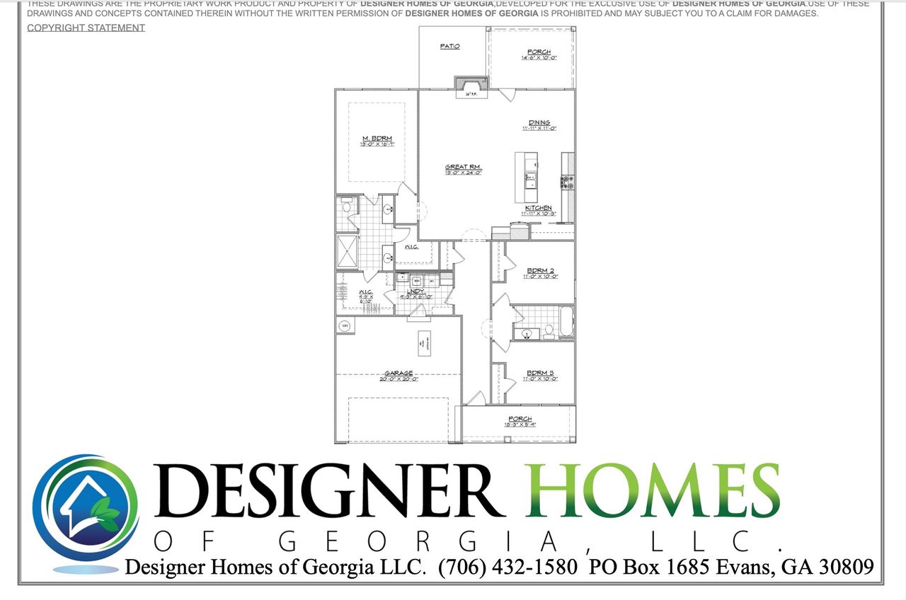 2D floor plan layout for the Bondi by Designer Homes of Georgia in Austin Heights, North Augusta, SC (Image 2). 2D floor plan layout for the Bondi by Designer Homes of Georgia in Austin Heights, North Augusta, SC (Image 2).