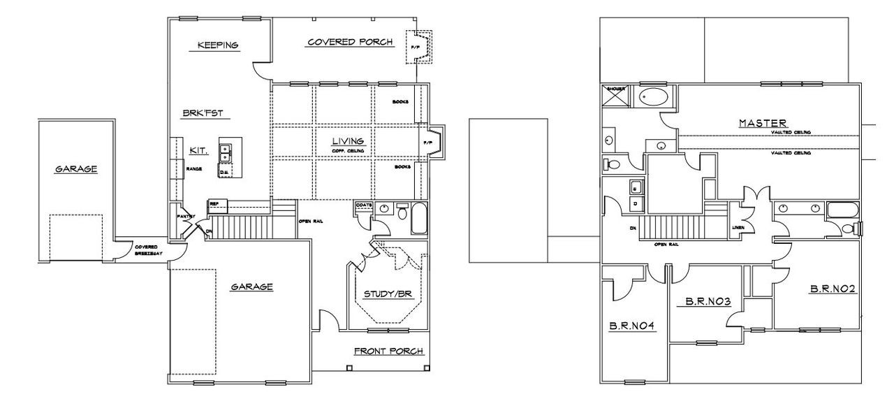 2D floor plan layout for the Abigail 3 by Labb Homes in River Meadows, Bethlehem, GA (Image 2).