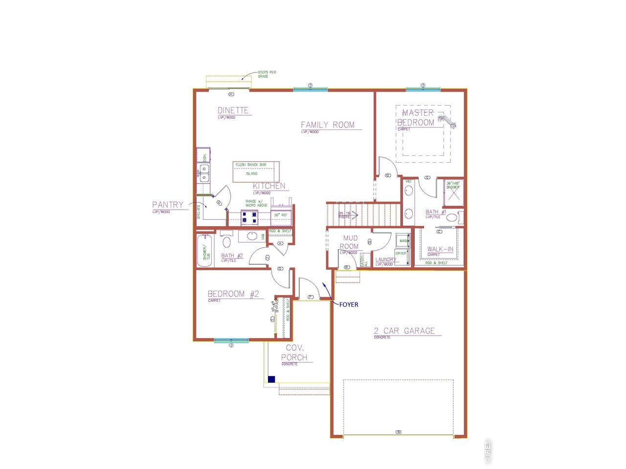 2D floor plan layout of this home in , Fort Morgan, CO (Image 2).