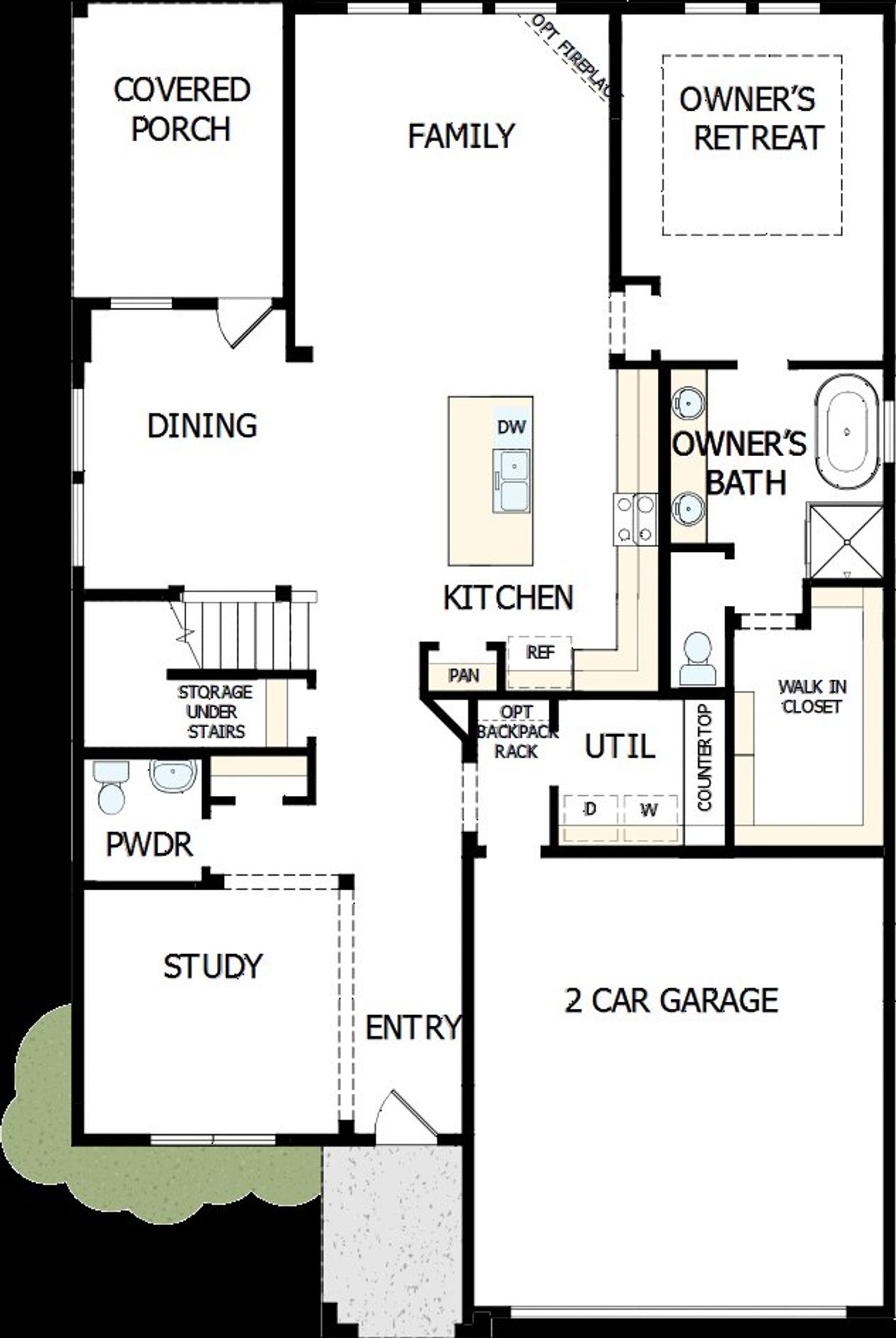 2D floor plan layout of this home in The Preserve at Five Oaks, Lebanon, TN (Image 2). 2D floor plan layout of this home in The Preserve at Five Oaks, Lebanon, TN (Image 2).