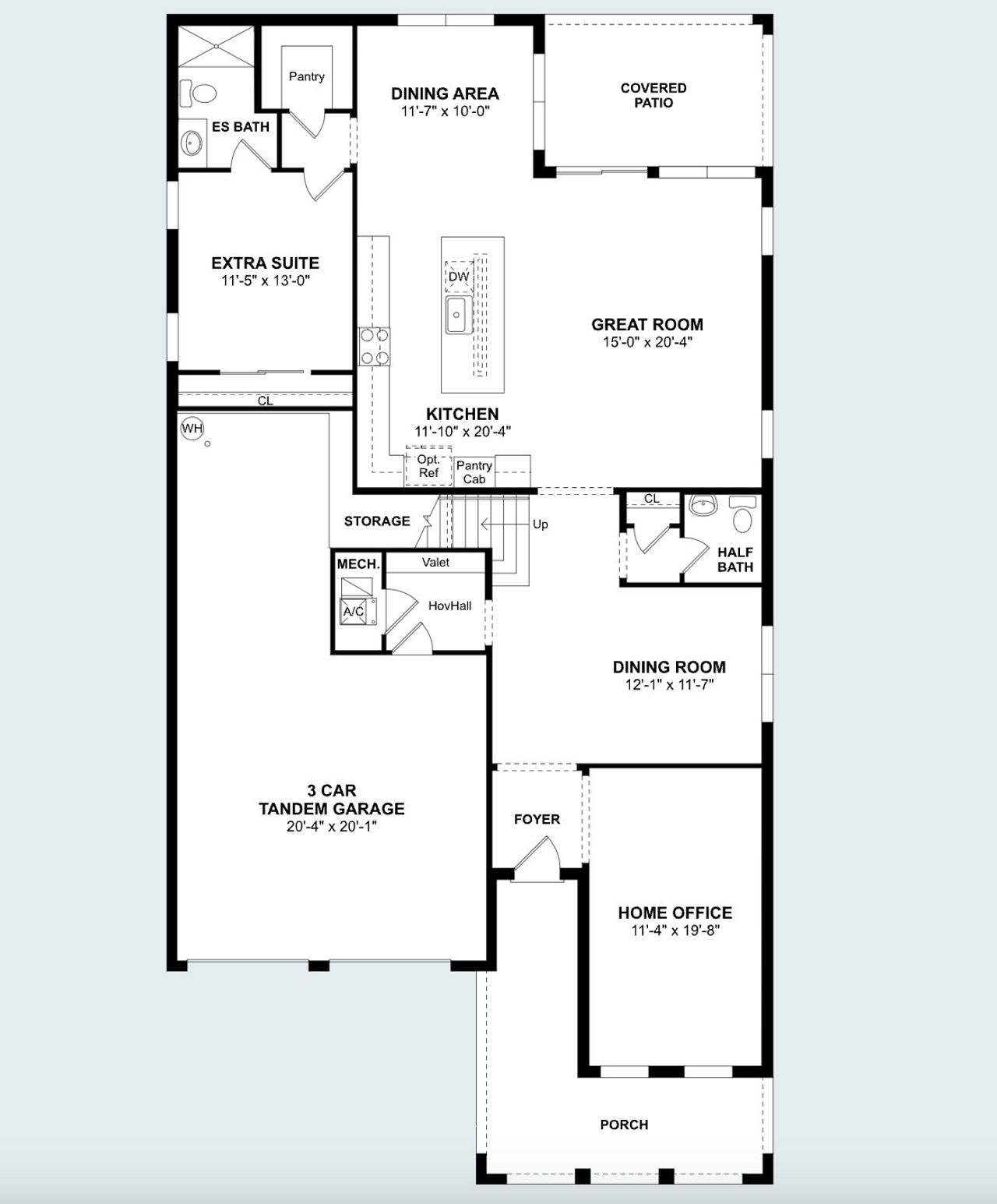 2D floor plan layout of this home in Horizon Isle, Winter Garden, FL (Image 2). 2D floor plan layout of this home in Horizon Isle, Winter Garden, FL (Image 2).