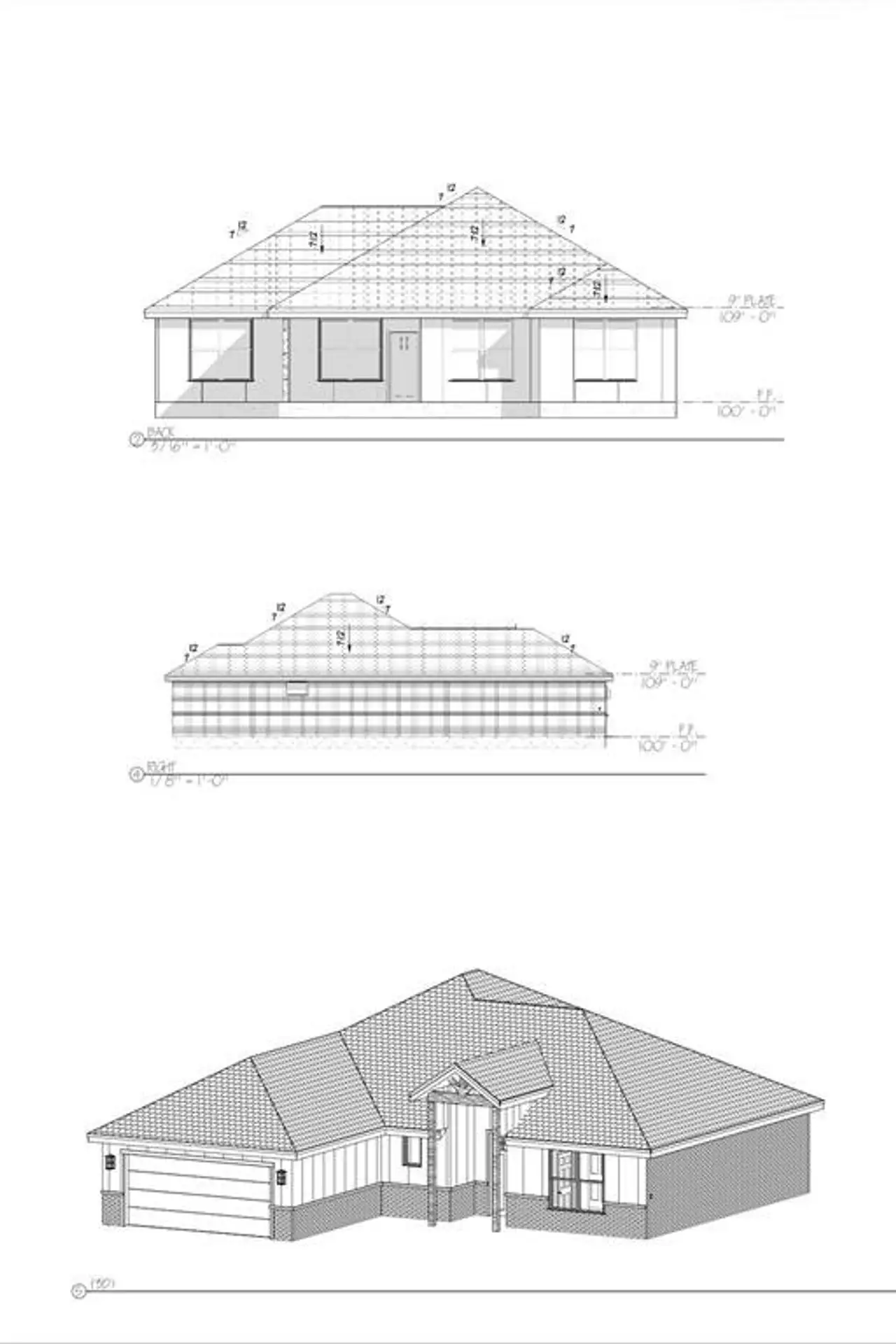 Exterior rendering of this home design in , Abilene, TX (Image 2).