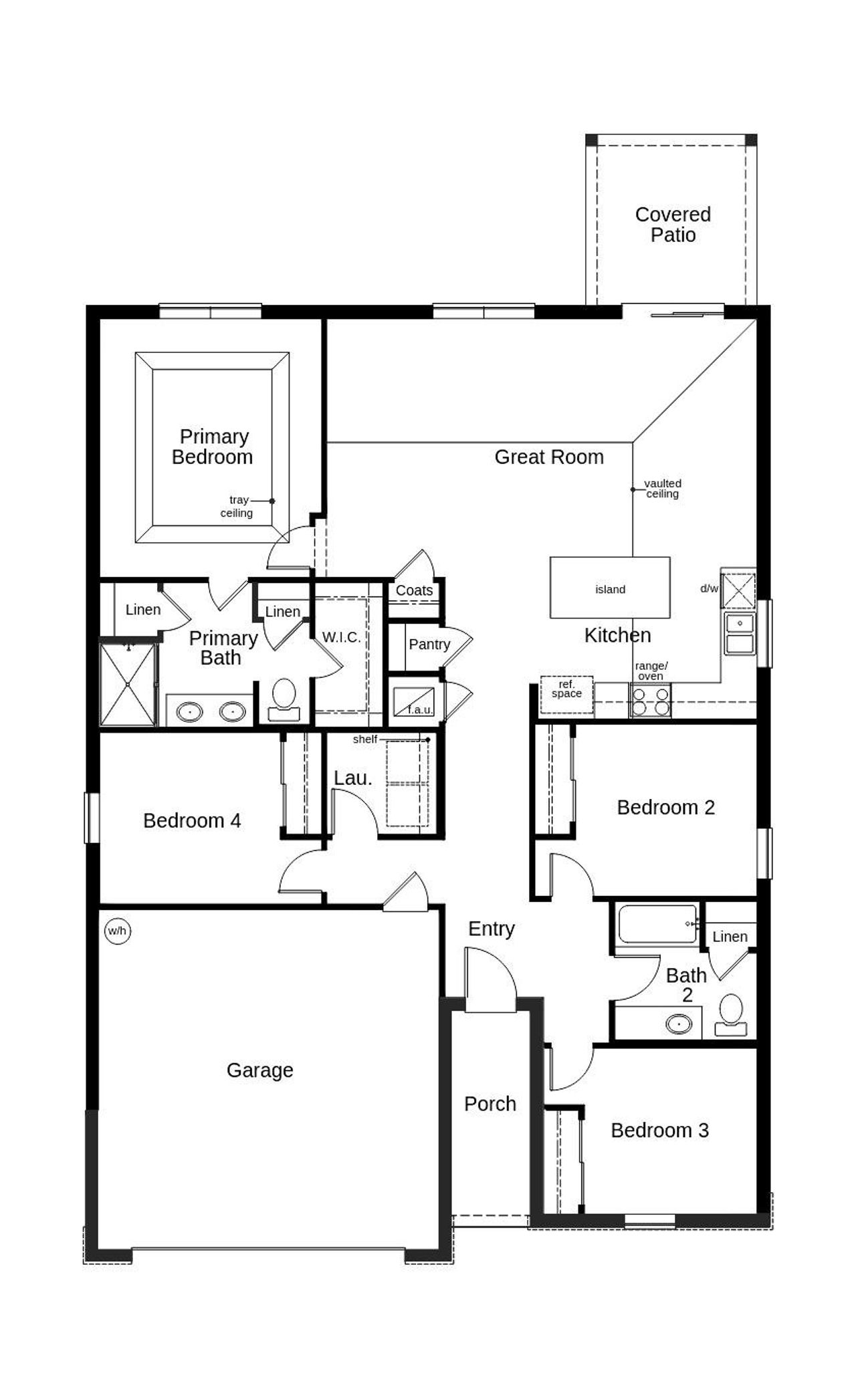 2D floor plan layout of this home in Reserve at Forest Lake II, Lake Wales, FL (Image 2). 2D floor plan layout of this home in Reserve at Forest Lake II, Lake Wales, FL (Image 2).