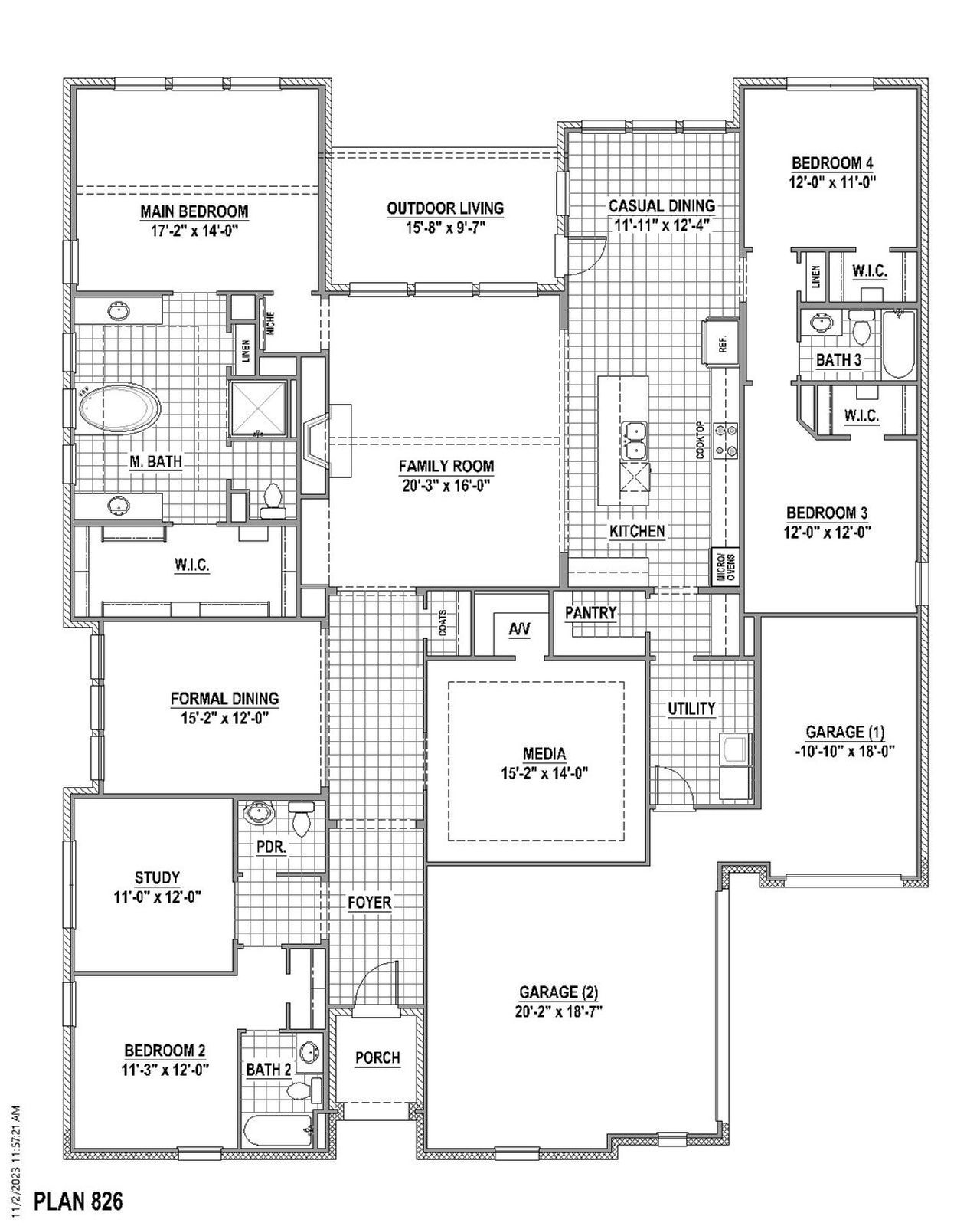 Plan 826 1st Floor Plan 826 1st Floor