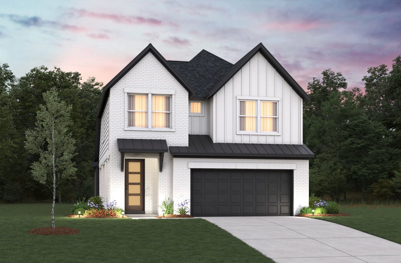Representative exterior photo of a completed home built from the Sheffield by Beazer Homes in Arcadian Estates, Pearland, TX (Image 2).