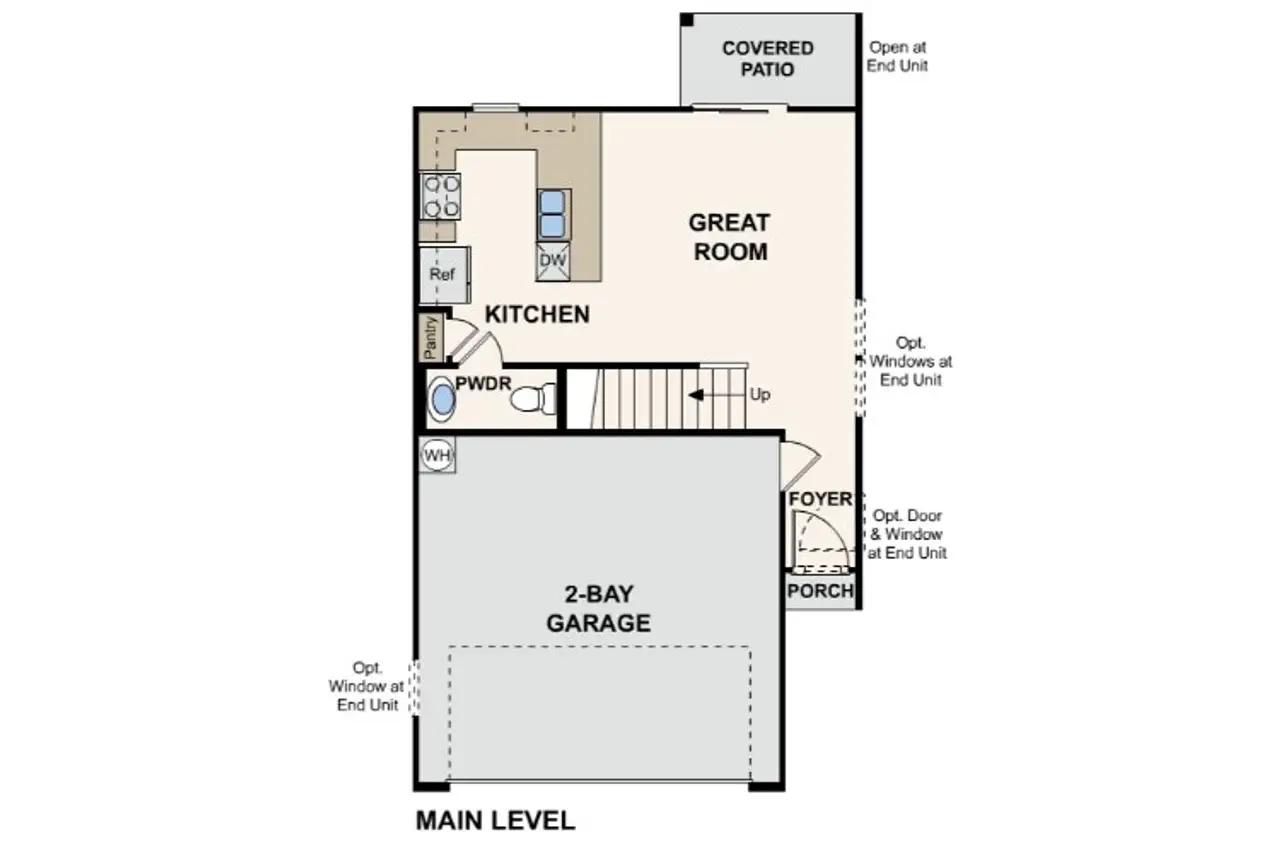 2D floor plan layout of this home in Goldfield Estates, Apache Junction, AZ (Image 2).
