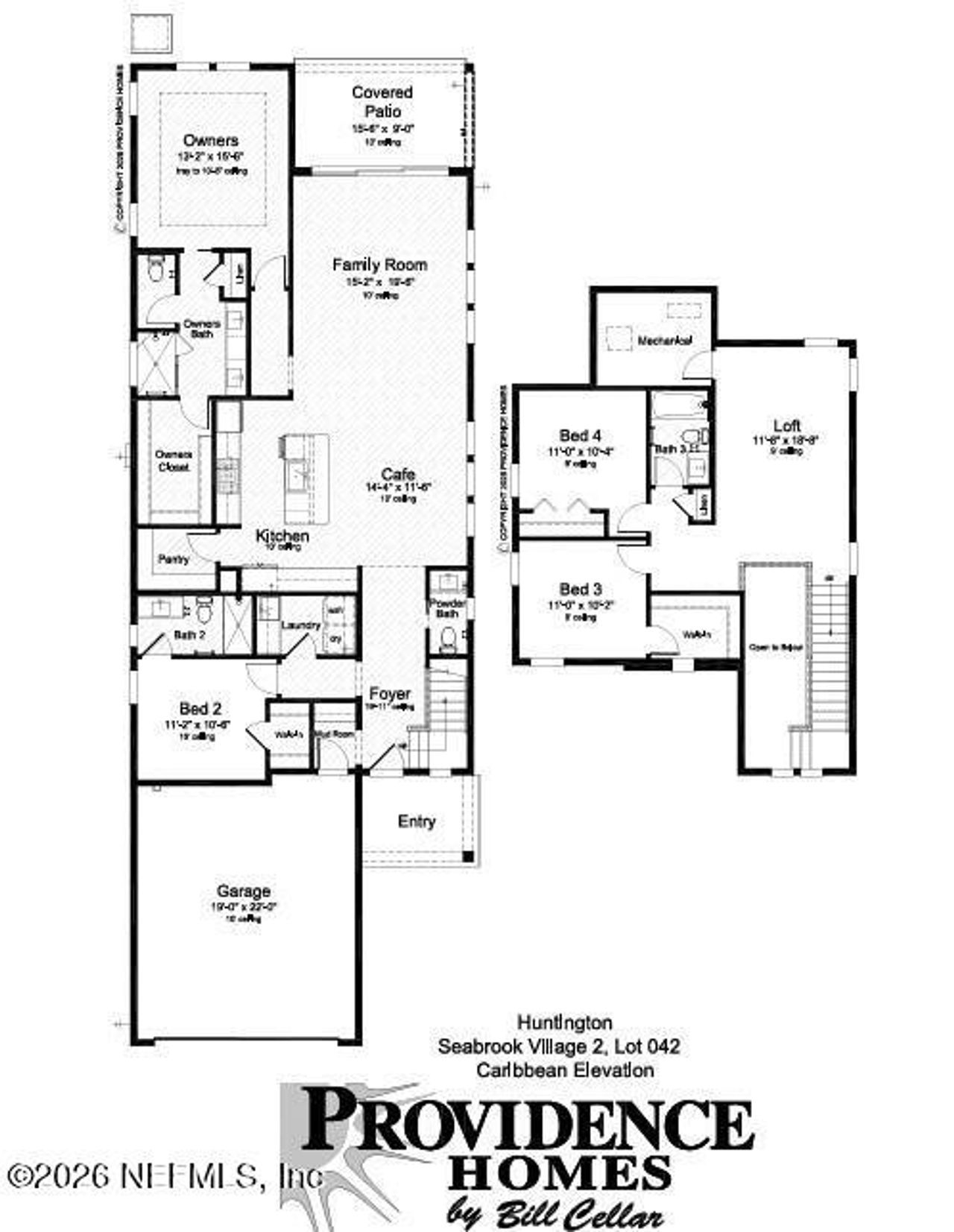 2D floor plan layout of this home in , Ponte Vedra, FL (Image 2).