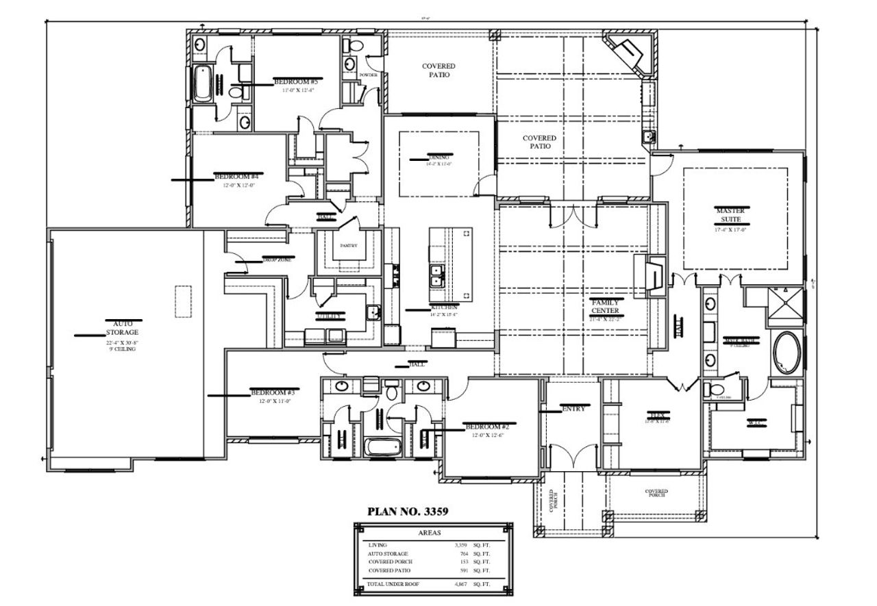 2D floor plan layout for the 3359 by Faircroft Homes in Arborwood, Waller, TX (Image 2). 2D floor plan layout for the 3359 by Faircroft Homes in Arborwood, Waller, TX (Image 2).
