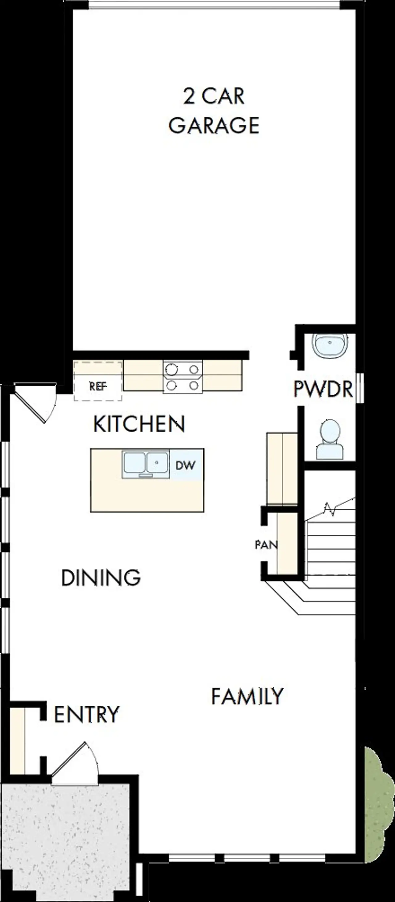 2D floor plan layout of this home in Painted Tree Woodland West – Cottages, McKinney, TX (Image 2). 2D floor plan layout of this home in Painted Tree Woodland West – Cottages, McKinney, TX (Image 2).