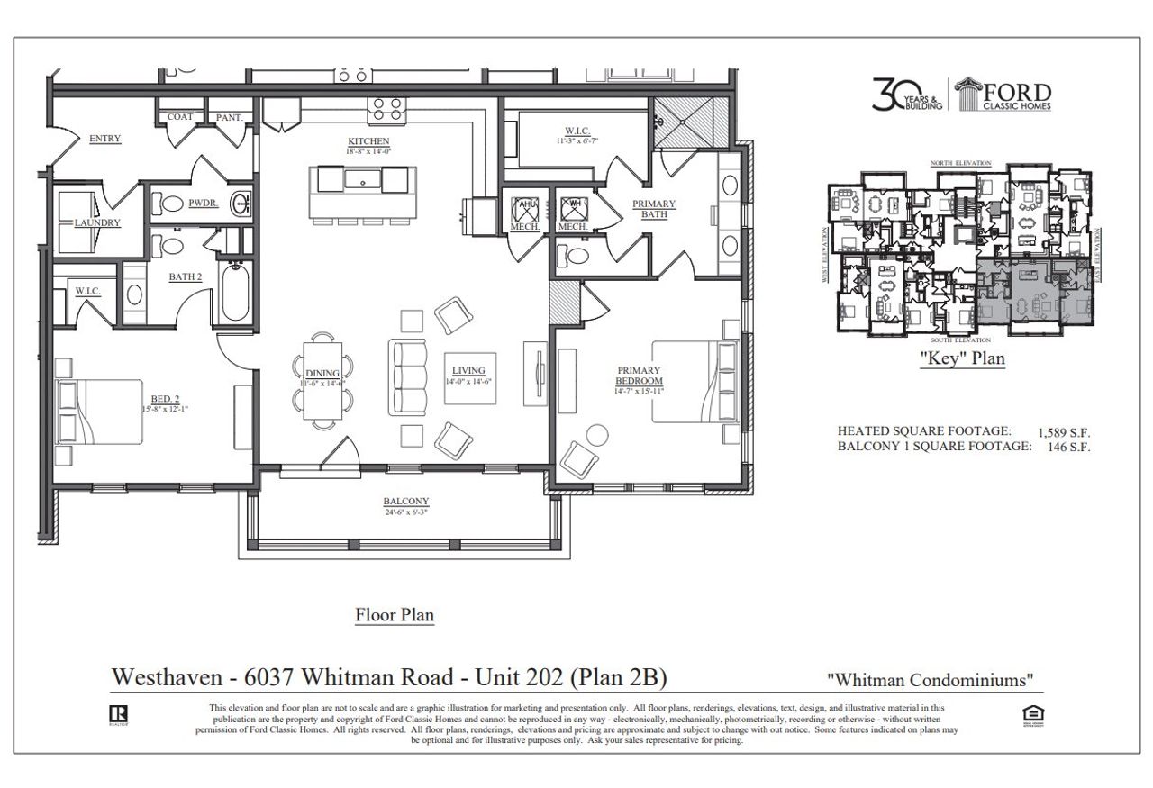 2D floor plan layout of this home in Westhaven, Franklin, TN (Image 2).