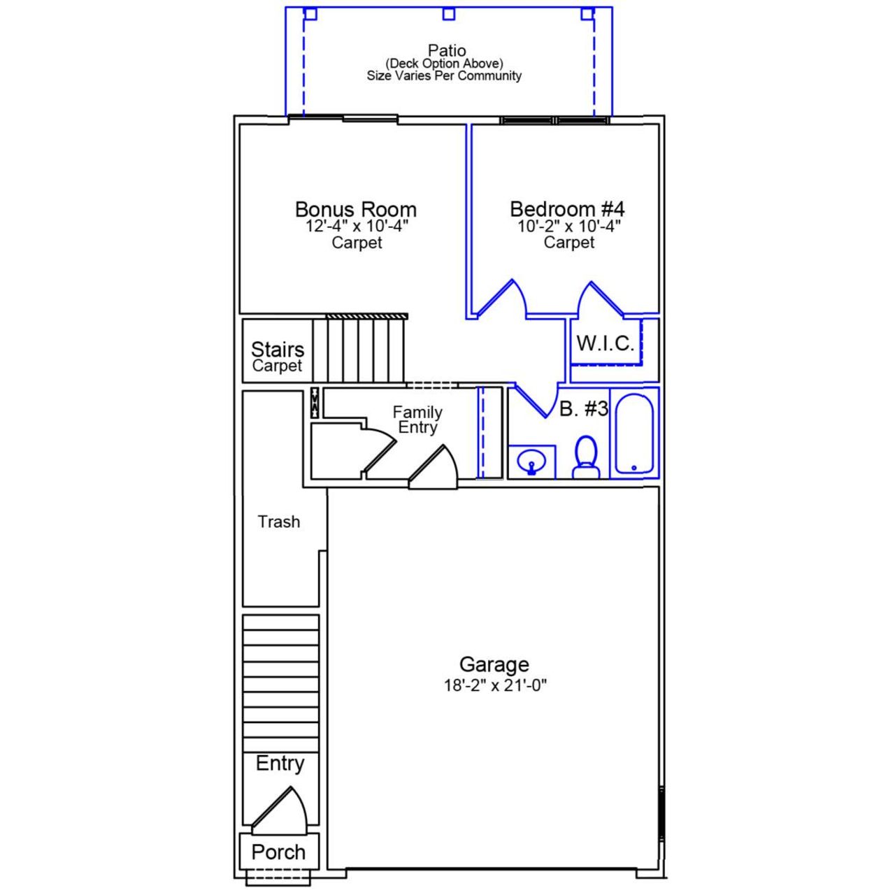 2D floor plan layout of this home in Sweetbrier, Durham, NC (Image 2). 2D floor plan layout of this home in Sweetbrier, Durham, NC (Image 2).