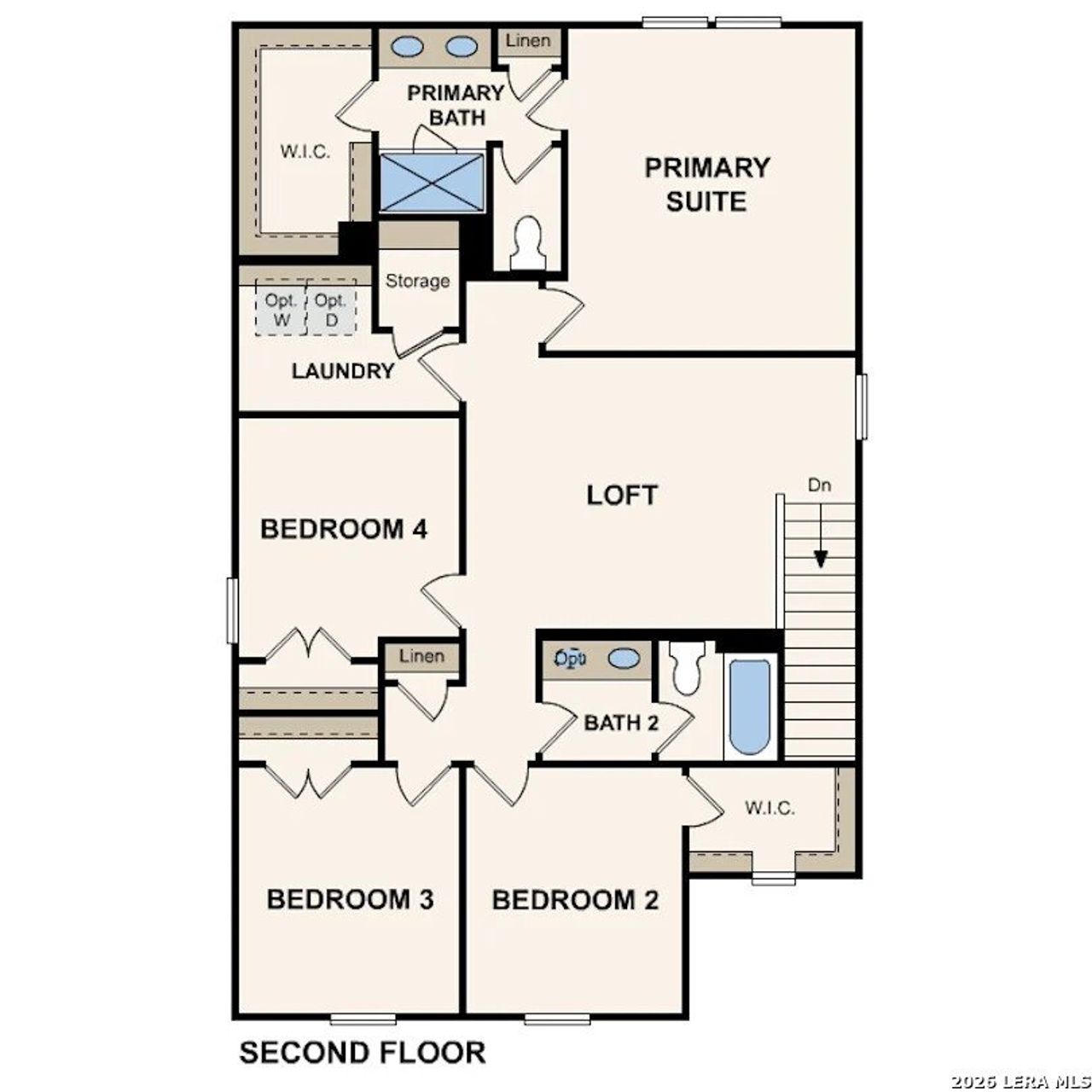 2D floor plan layout of this home in Rosemont Hill, San Antonio, TX (Image 2).