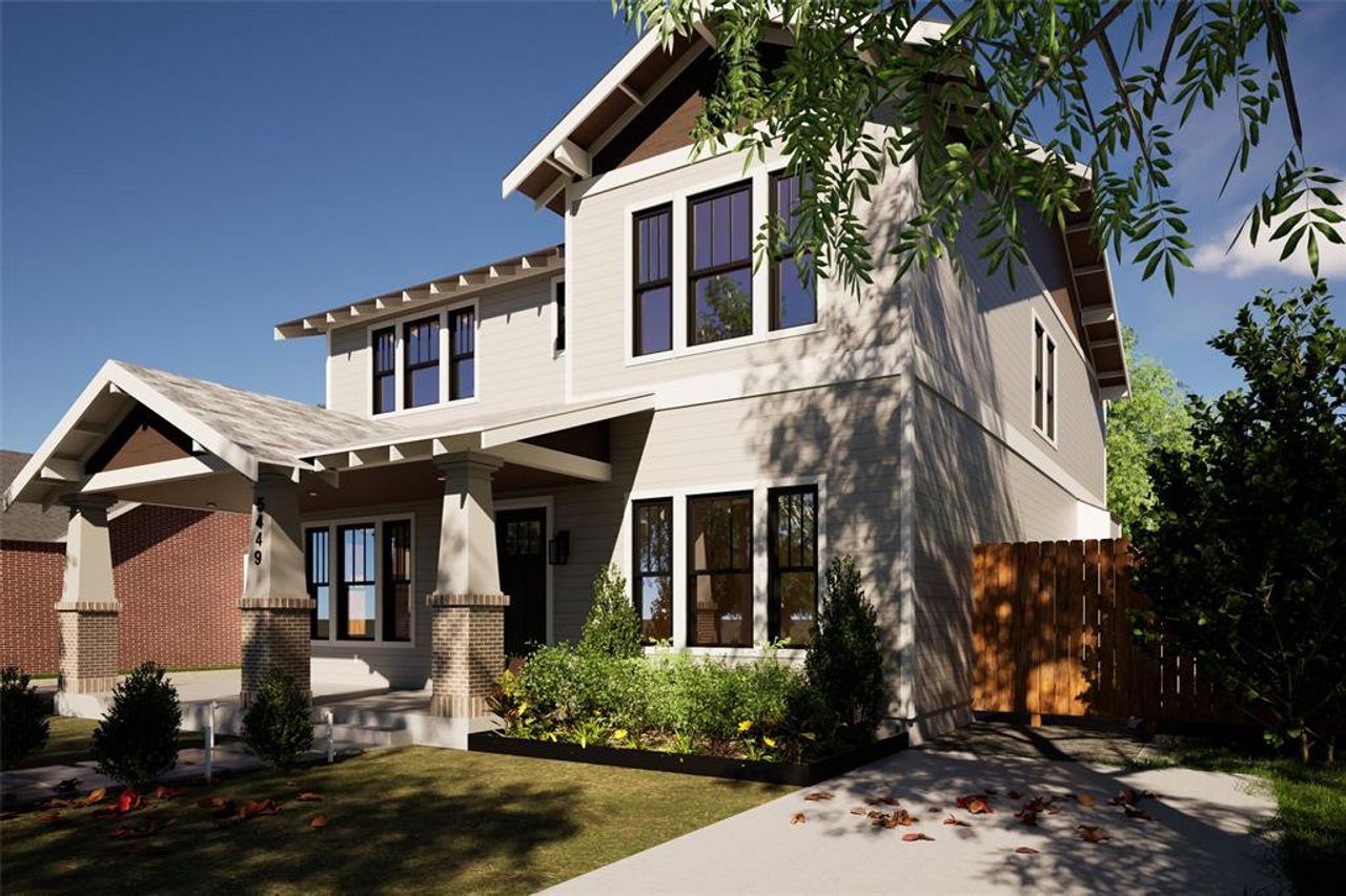 Front exterior of a new home in , Dallas, TX, highlighting curb appeal (Image 2).
