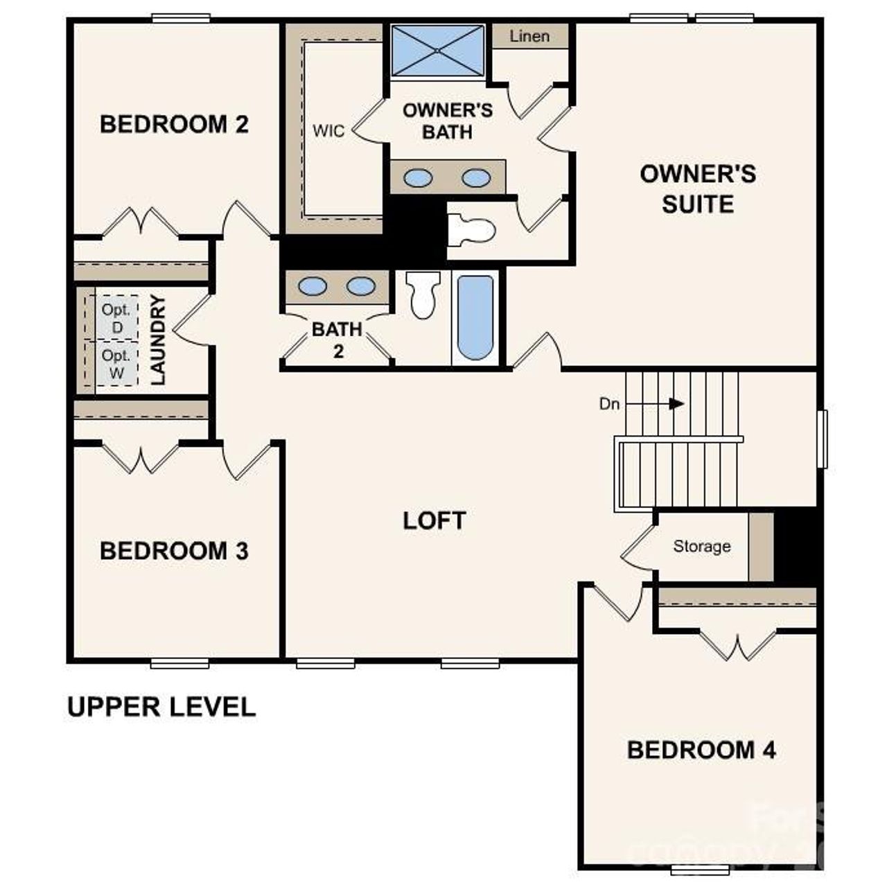 2D floor plan layout of this home in Grants Landing, Salisbury, NC (Image 2). 2D floor plan layout of this home in Grants Landing, Salisbury, NC (Image 2).