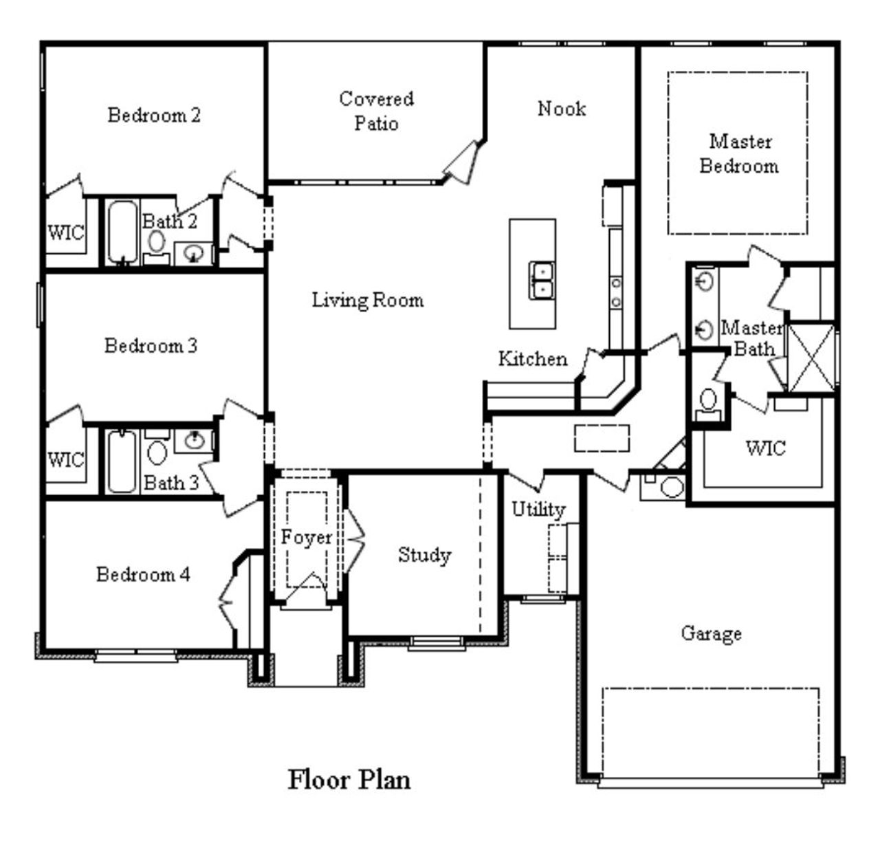 2D floor plan layout for the Mission by Bellaire Homes in Annabelle Ranch, San Antonio, TX (Image 2). 2D floor plan layout for the Mission by Bellaire Homes in Annabelle Ranch, San Antonio, TX (Image 2).