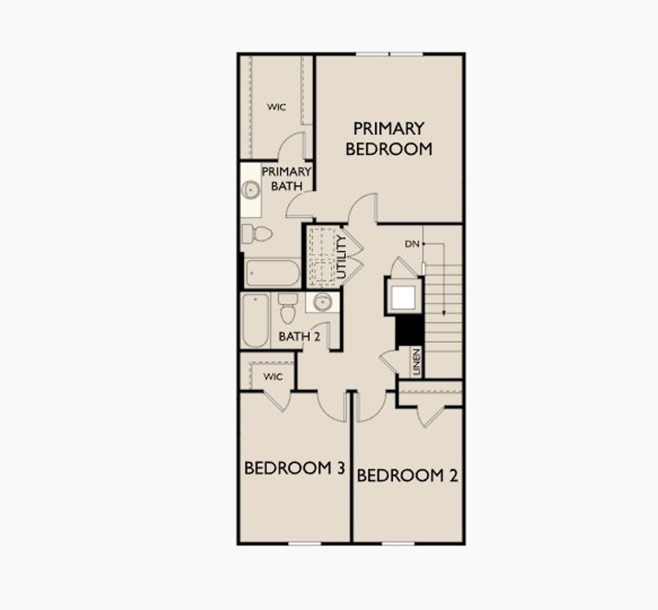 2D floor plan layout of this home in Bridgeton Court, Dickson, TN (Image 2).