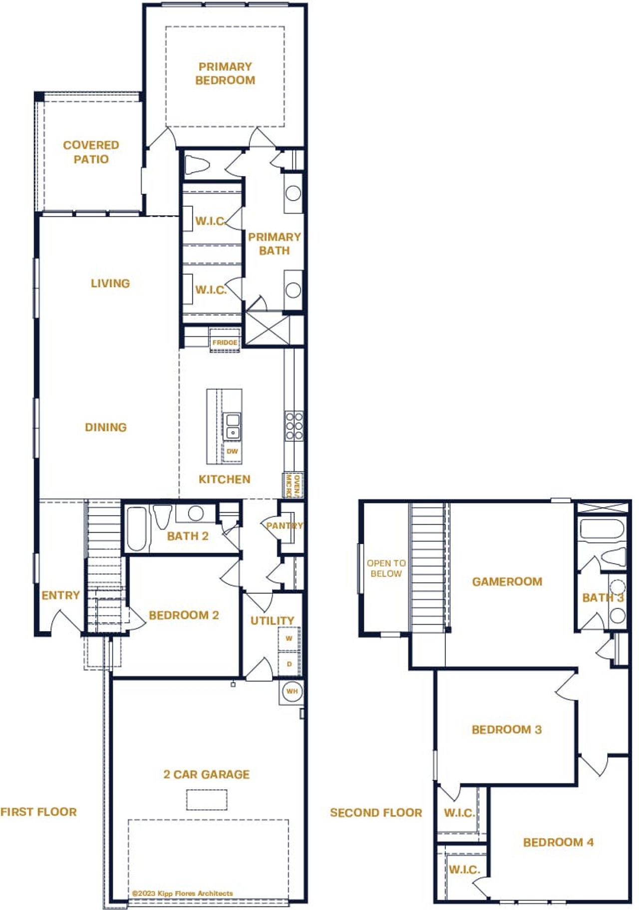 2D floor plan layout for the Terlingua by Sitterle Homes in Santa Rita Ranch – Townhomes, Liberty Hill, TX (Image 2). 2D floor plan layout for the Terlingua by Sitterle Homes in Santa Rita Ranch – Townhomes, Liberty Hill, TX (Image 2).