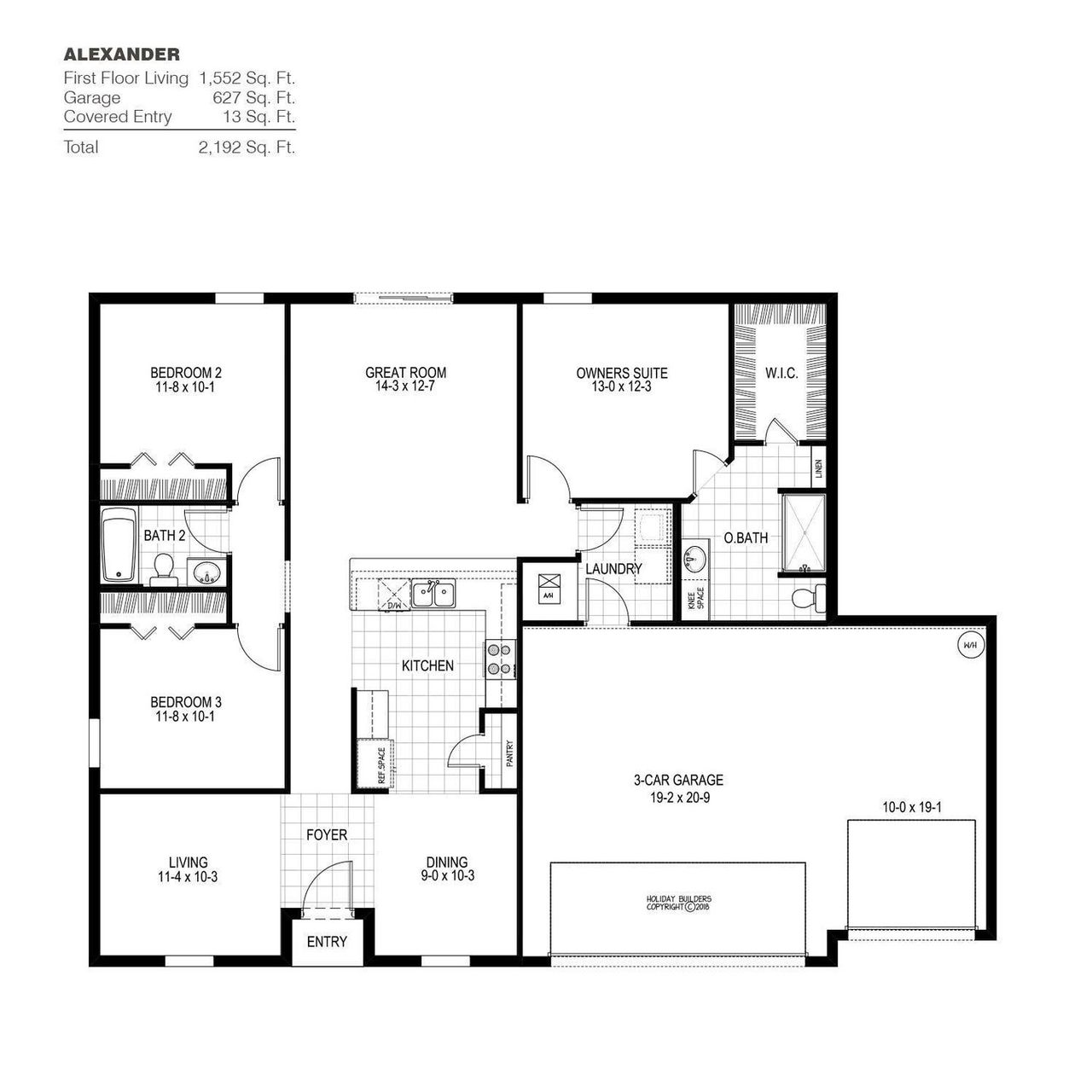 2D floor plan layout of this home in Port St Lucie, Port St. Lucie, FL (Image 2).