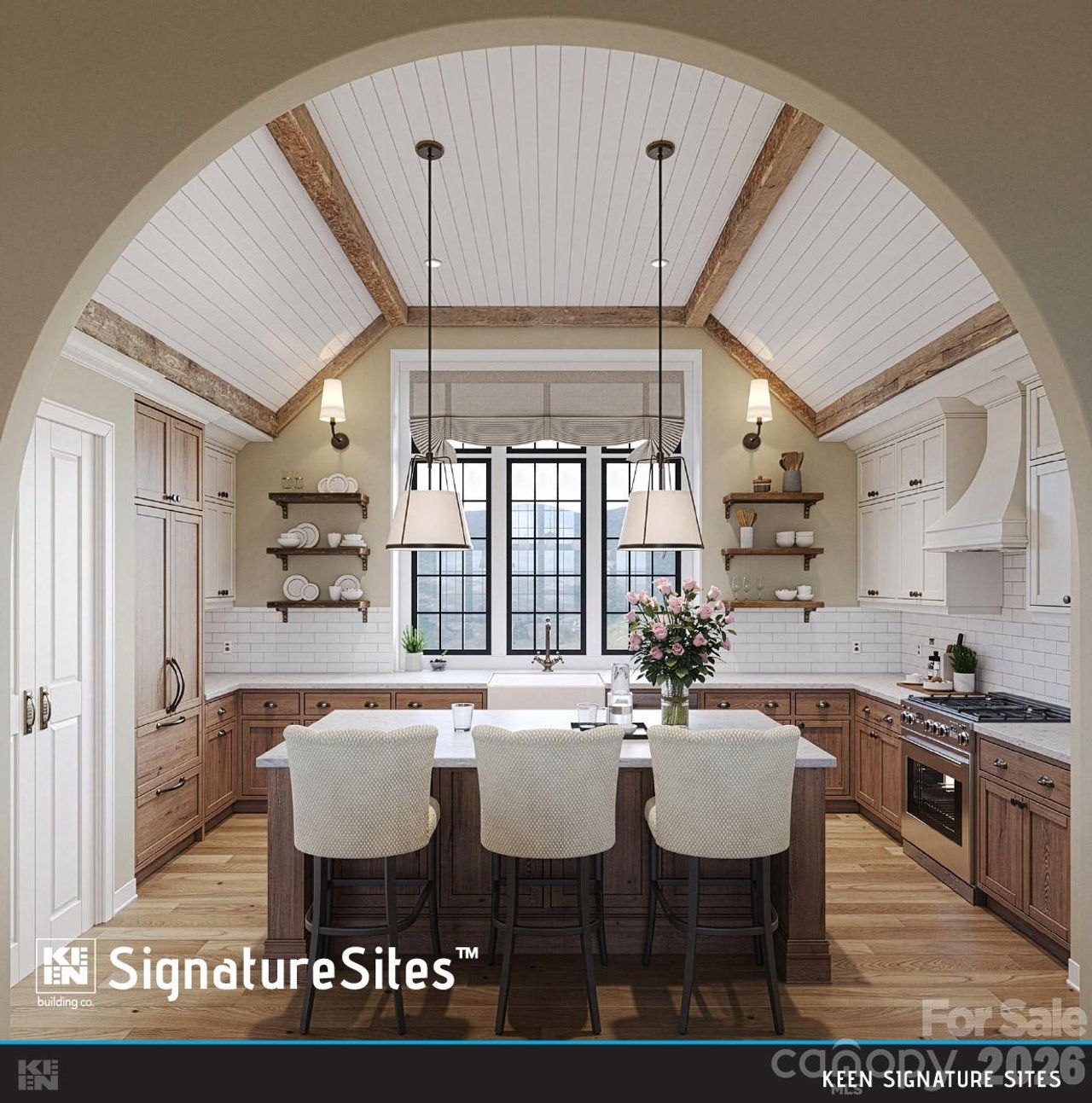 Furnished interior view inside a new home in , Banner Elk (Image 2). Furnished interior view inside a new home in , Banner Elk (Image 2).