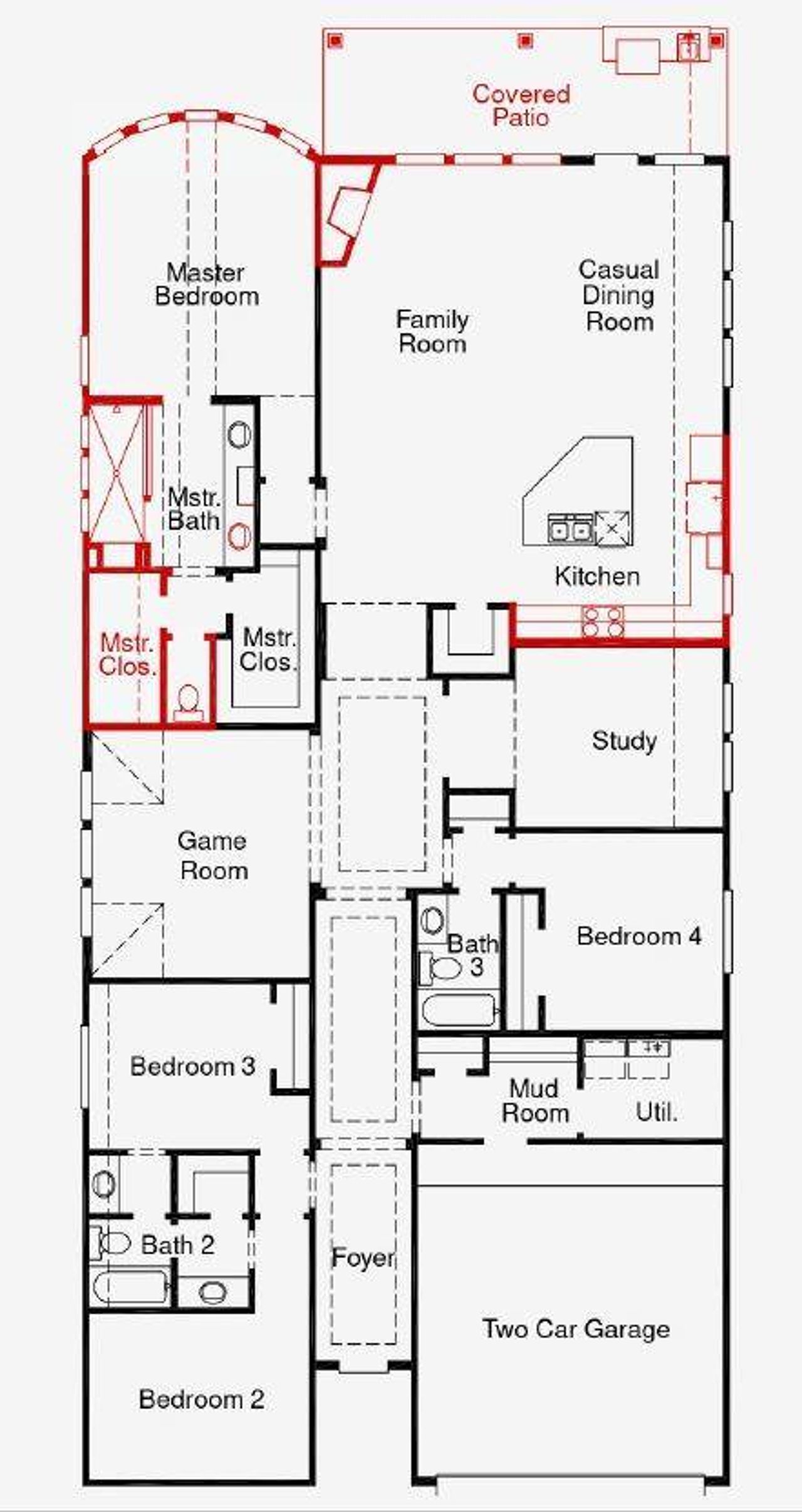 2D floor plan layout of this home in Legacy, League City, TX (Image 2). 2D floor plan layout of this home in Legacy, League City, TX (Image 2).