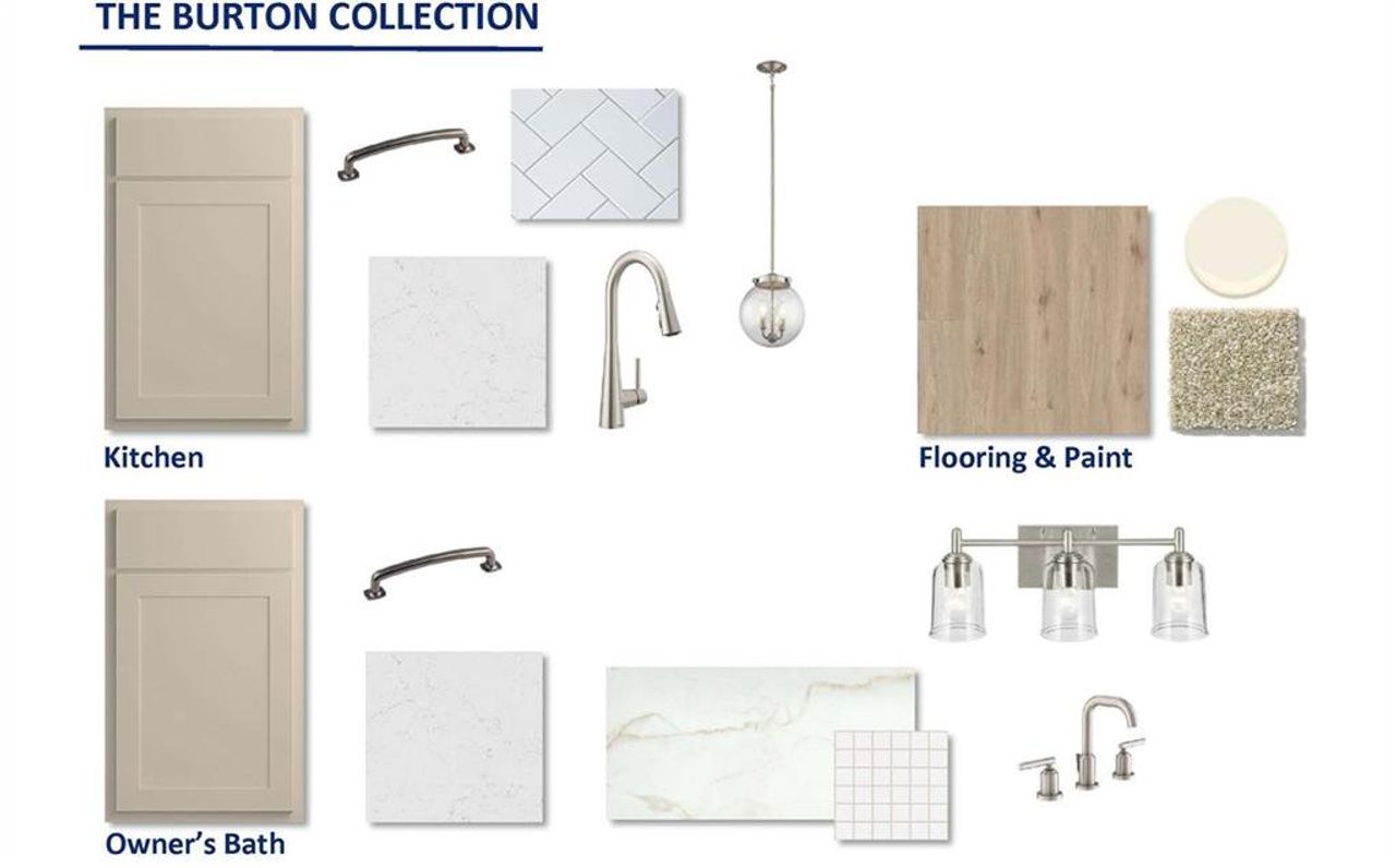 Sample of building materials used in homes in Maple Grove at Towne Lake, Woodstock (Image 2).