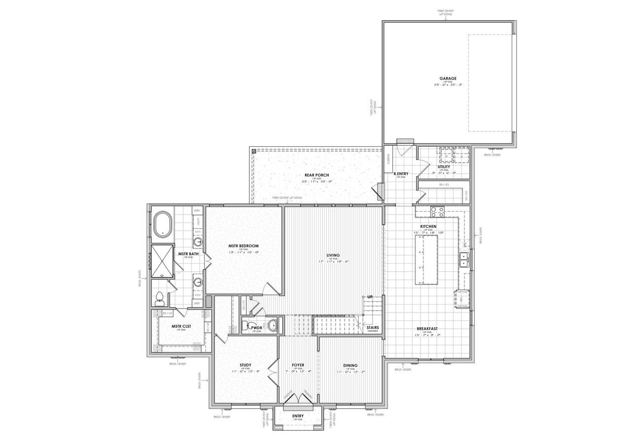 2D floor plan layout for the The Chateau Heritage by Manuel Builders in Chapel Bend, Montgomery, TX (Image 2). 2D floor plan layout for the The Chateau Heritage by Manuel Builders in Chapel Bend, Montgomery, TX (Image 2).