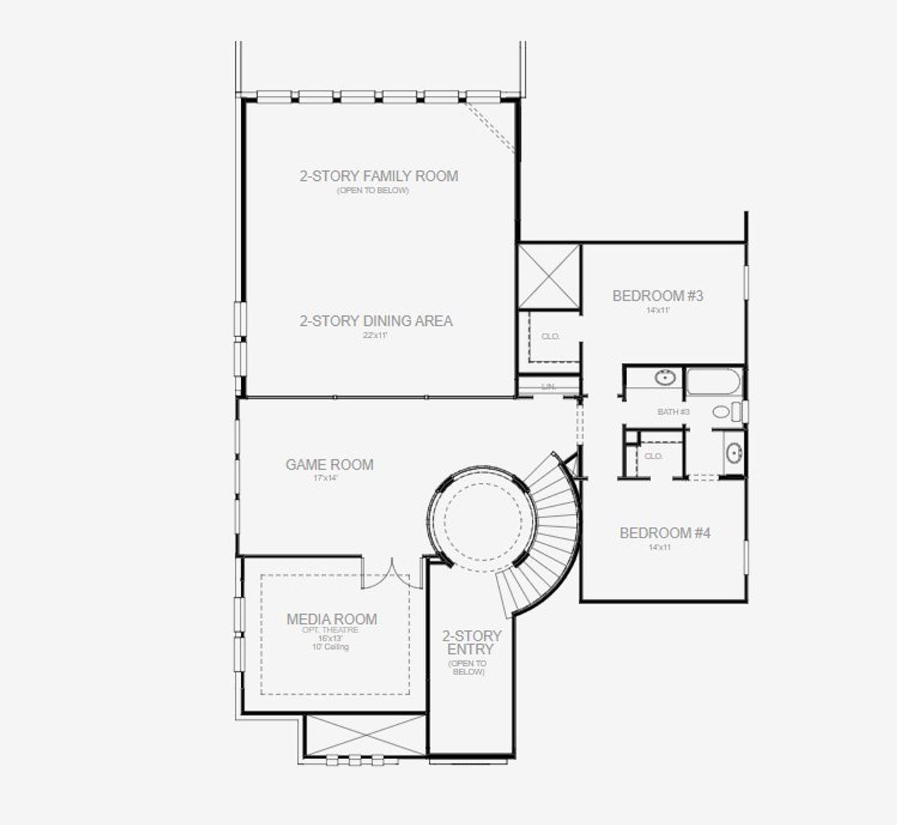 Image 2 representing the 3396W by Perry Homes in StoneCreek Estates, Rosenberg, TX.