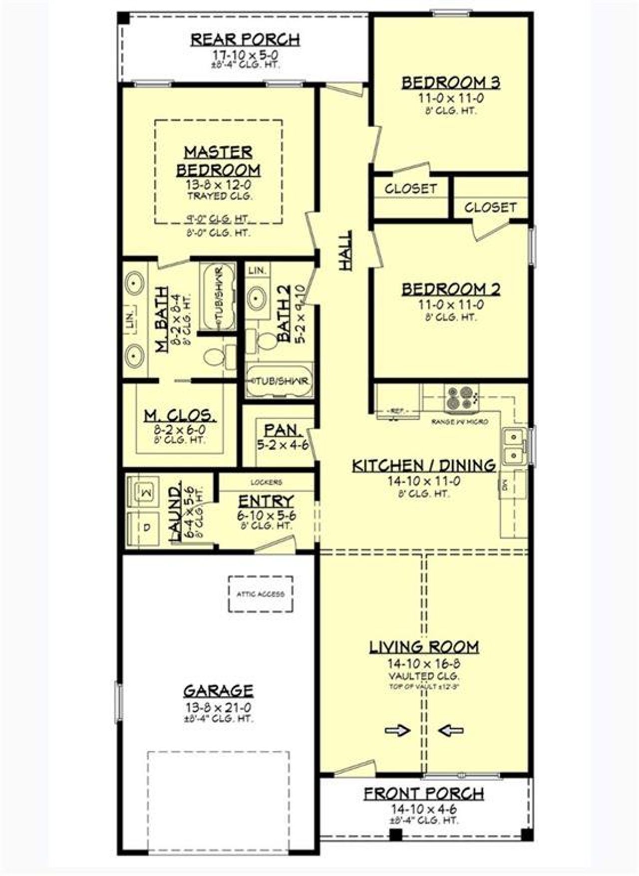 2D floor plan layout of this home in , White, GA (Image 2).