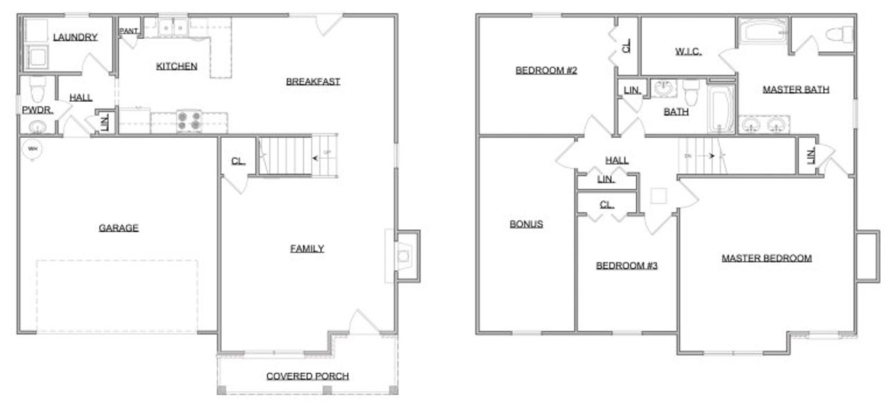 2D floor plan layout for the The Selestian by Smithbilt Homes in Honey Oaks, Corryton, TN (Image 2).