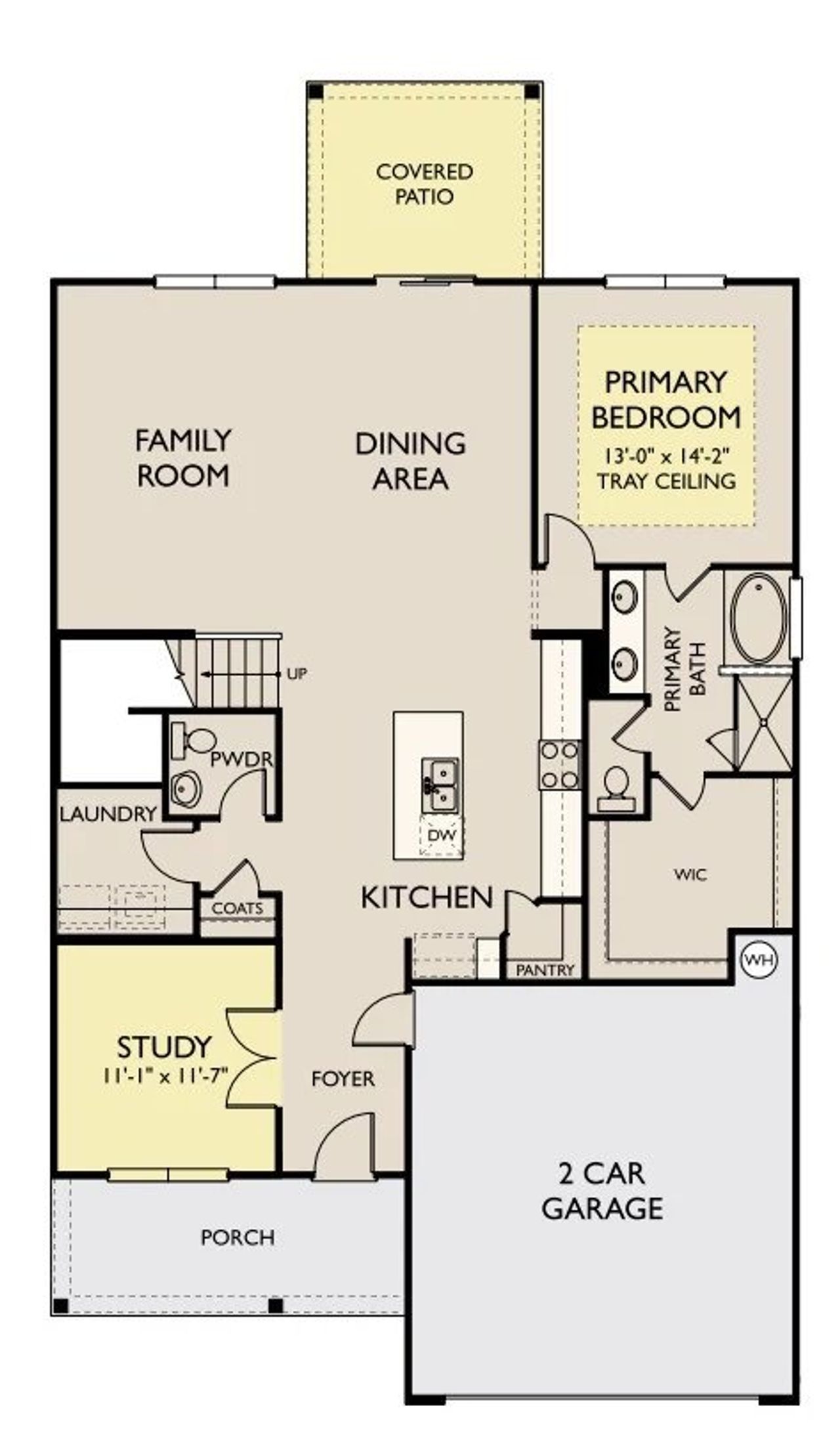 2D floor plan layout of this home in Cades Bluff, Lebanon, TN (Image 2).
