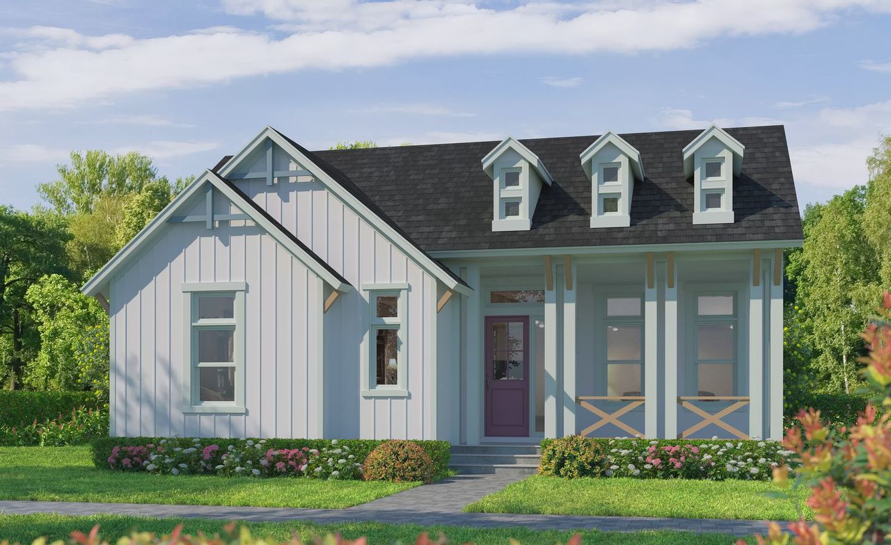 Representative exterior photo of a completed home built from the Kona - Classic Series | 50' Wide Lots by ICI Homes in Laureate Park, Orlando, FL (Image 2).