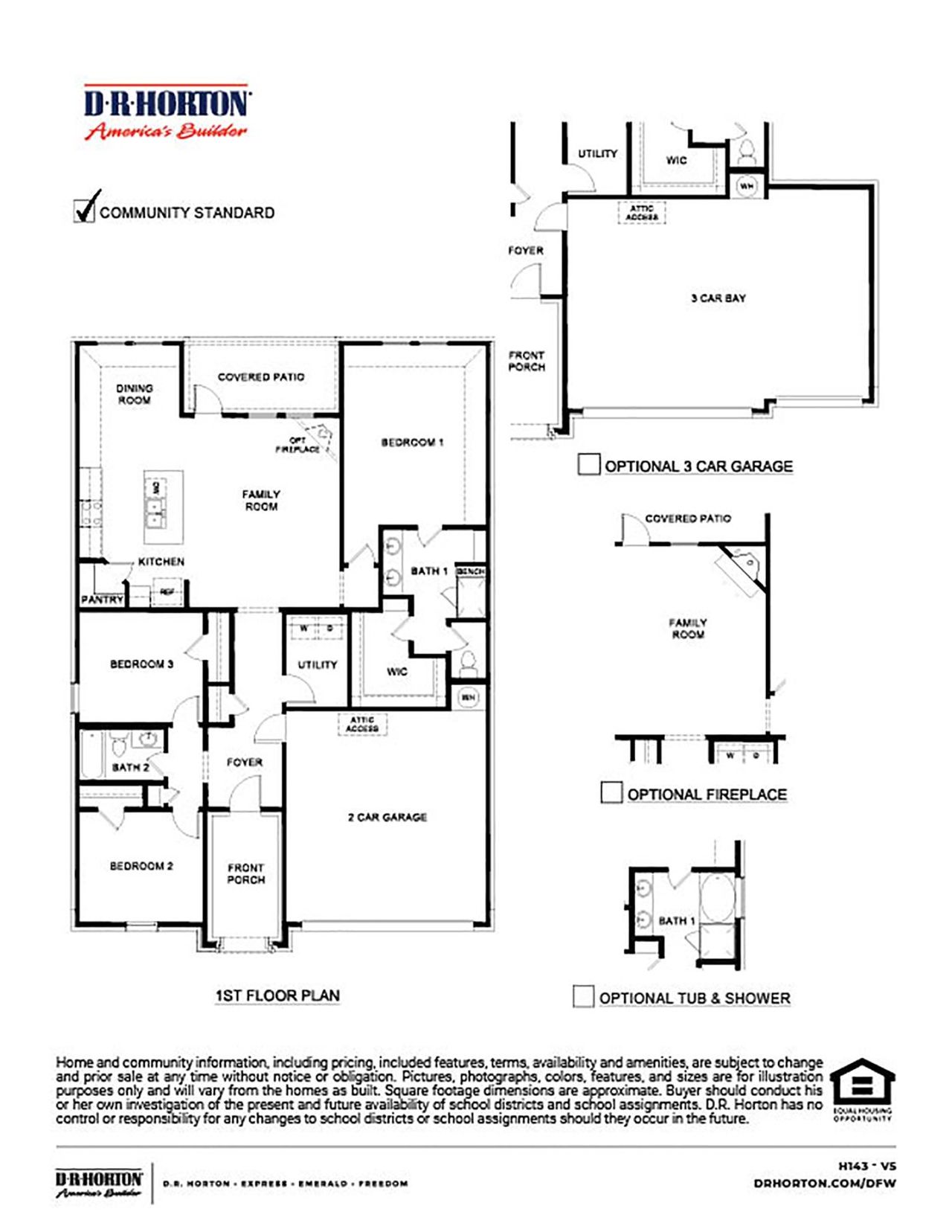 2D floor plan layout of this home in Elevon, Lavon, TX (Image 2).