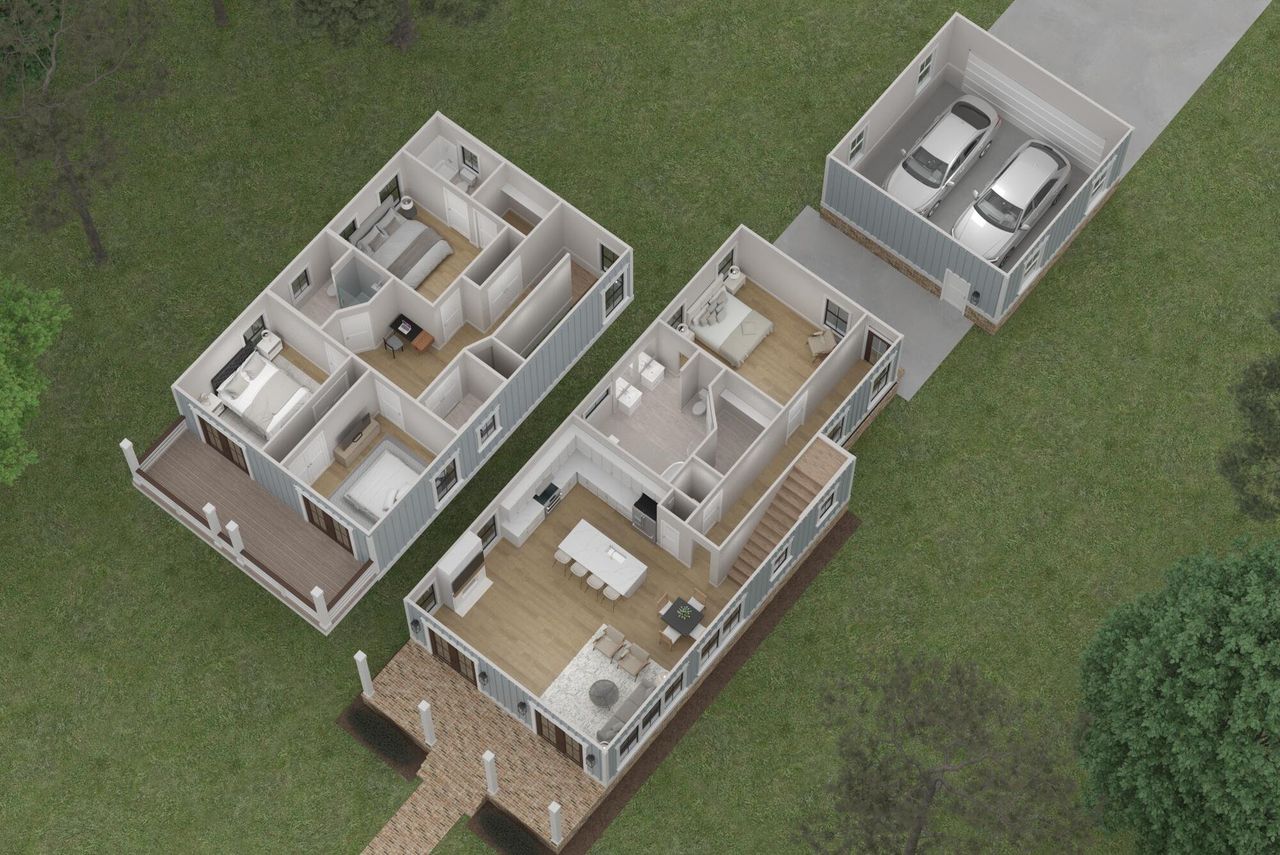 2D floor plan layout of this home in , Georgetown, SC (Image 2).