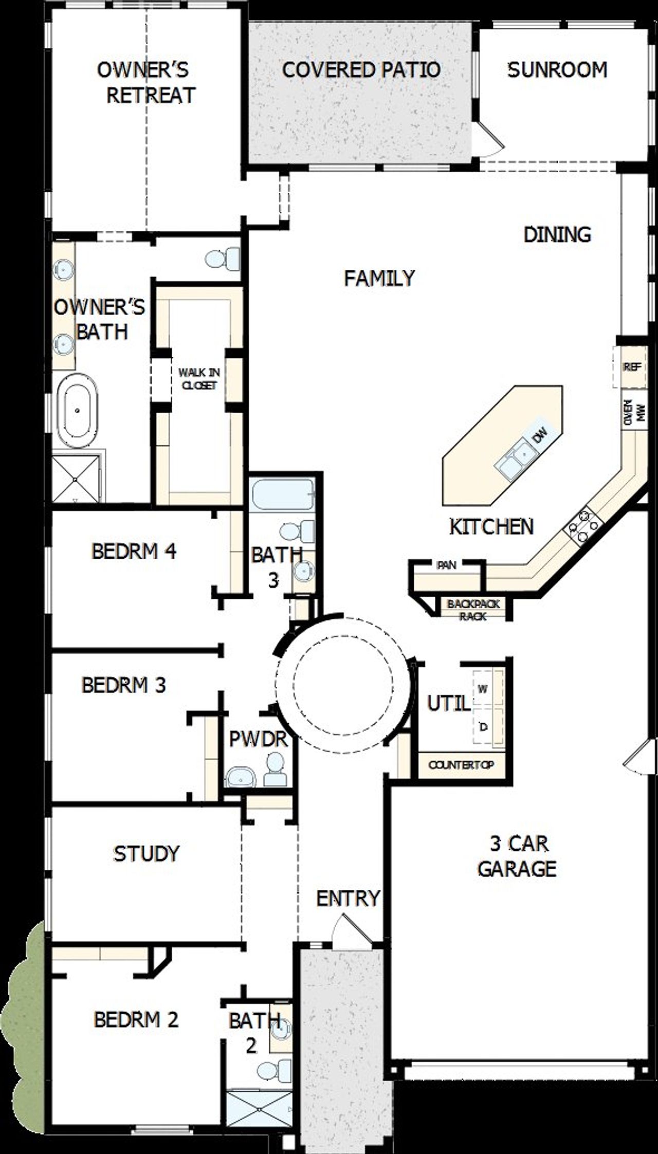 2D floor plan layout of this home in Skyline at Verrado Regent Hills, Buckeye, AZ (Image 2). 2D floor plan layout of this home in Skyline at Verrado Regent Hills, Buckeye, AZ (Image 2).