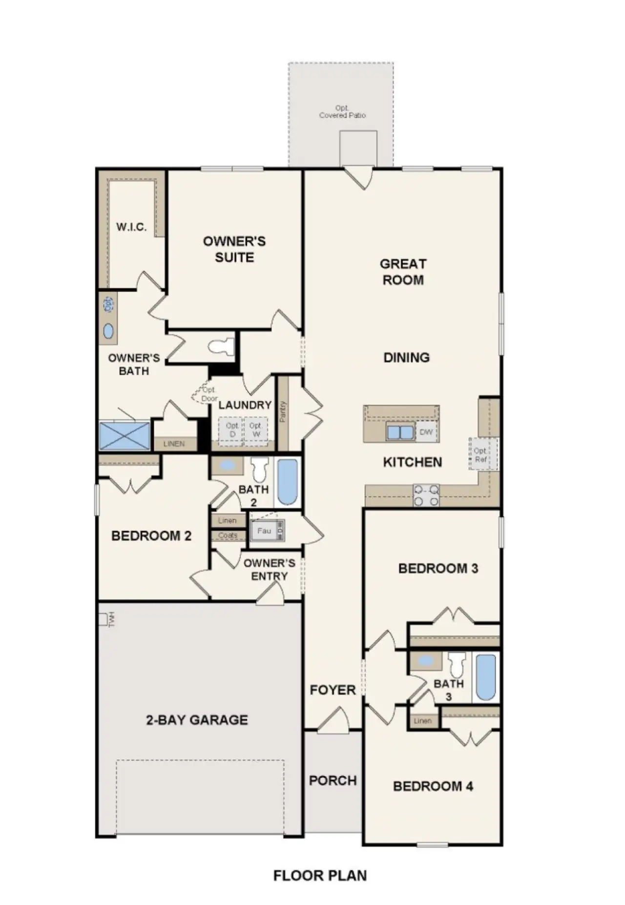 2D floor plan layout for the Brazos by Century Communities in The Woodlands Hills, Willis, TX (Image 2). 2D floor plan layout for the Brazos by Century Communities in The Woodlands Hills, Willis, TX (Image 2).