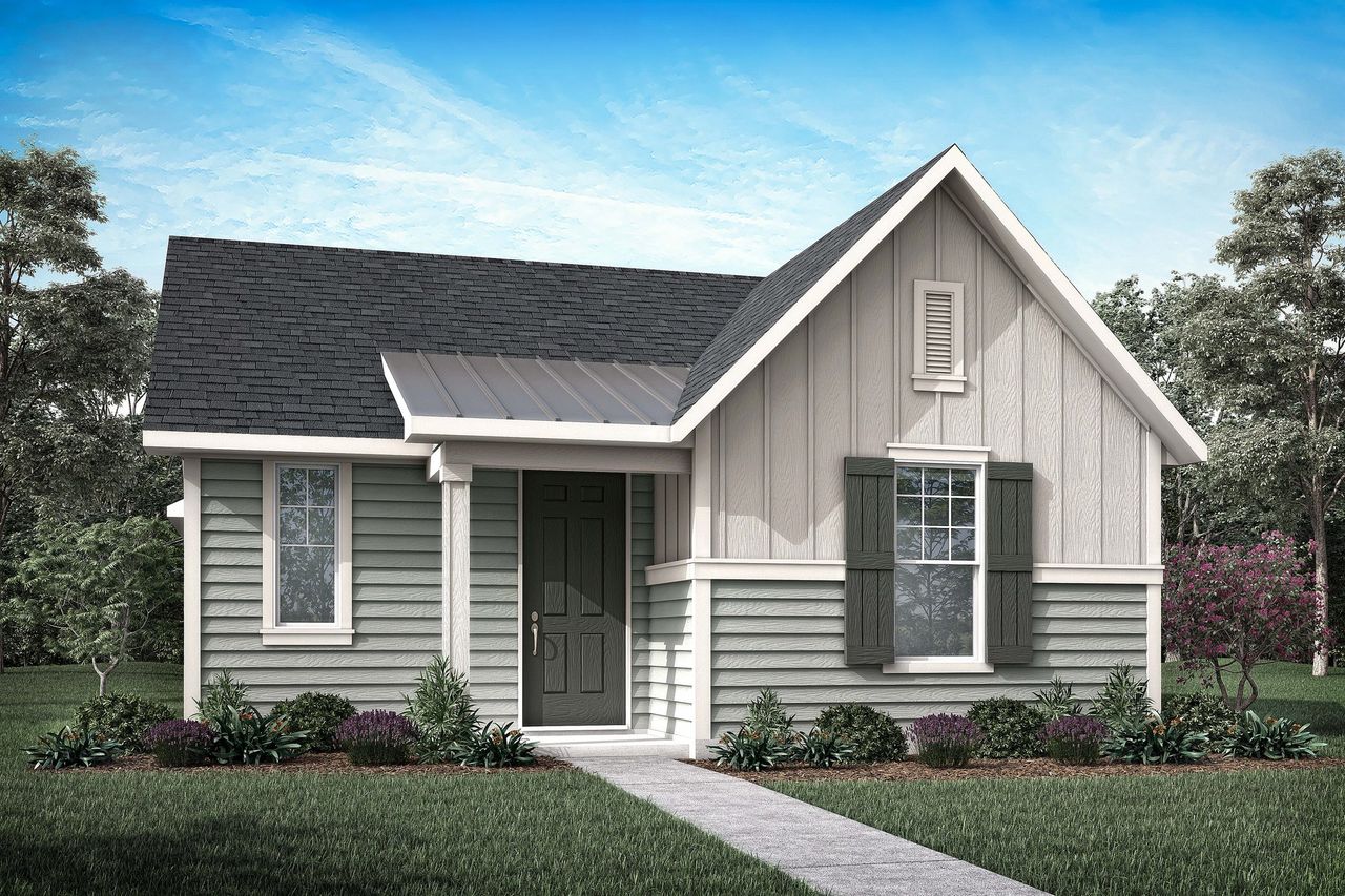 Representative exterior photo of a completed home built from the Chaise by Tri Pointe Homes in Enclave At Canyon Ranch, Corinth, TX (Image 2).